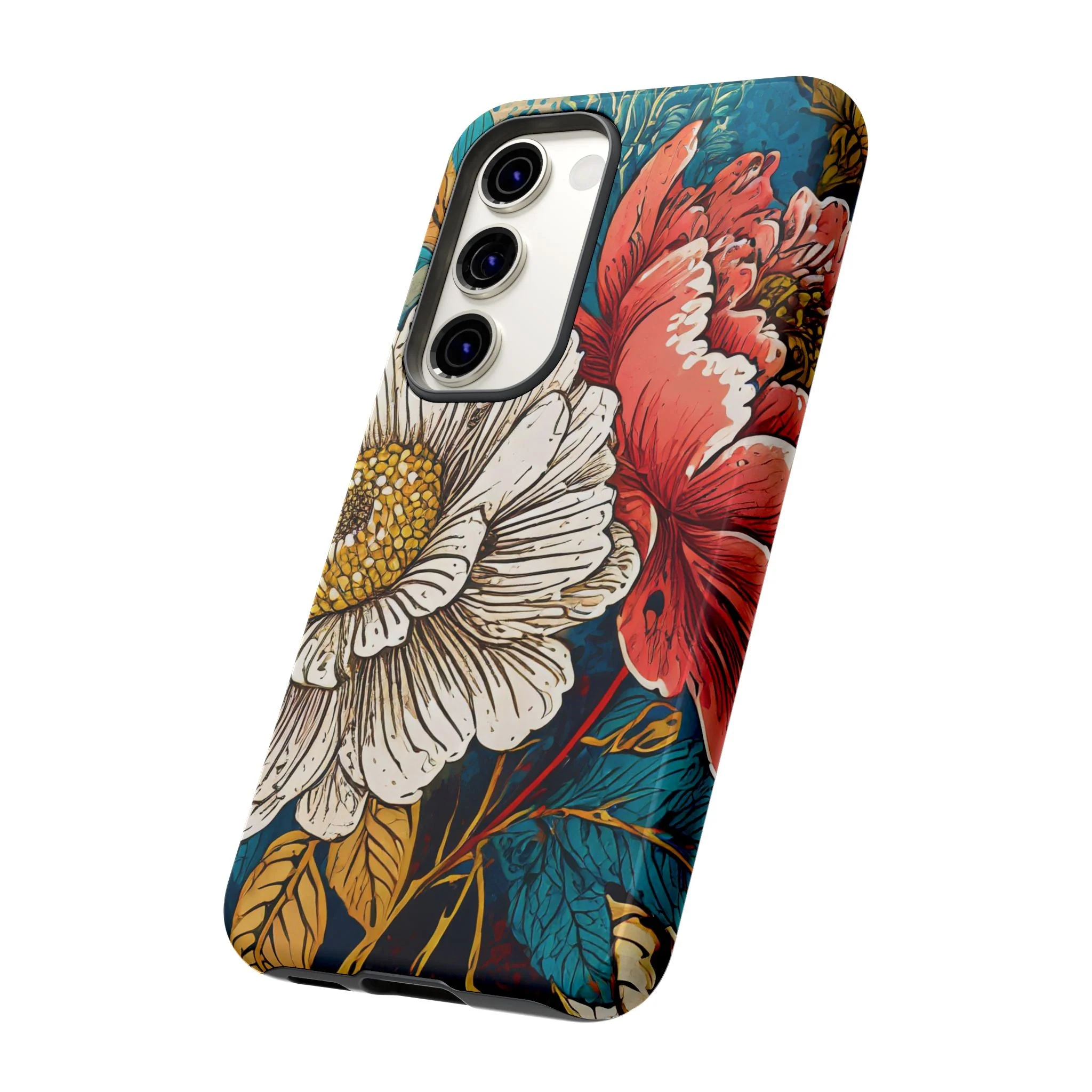 Artistic Floral Tough Phone Case - Image 69