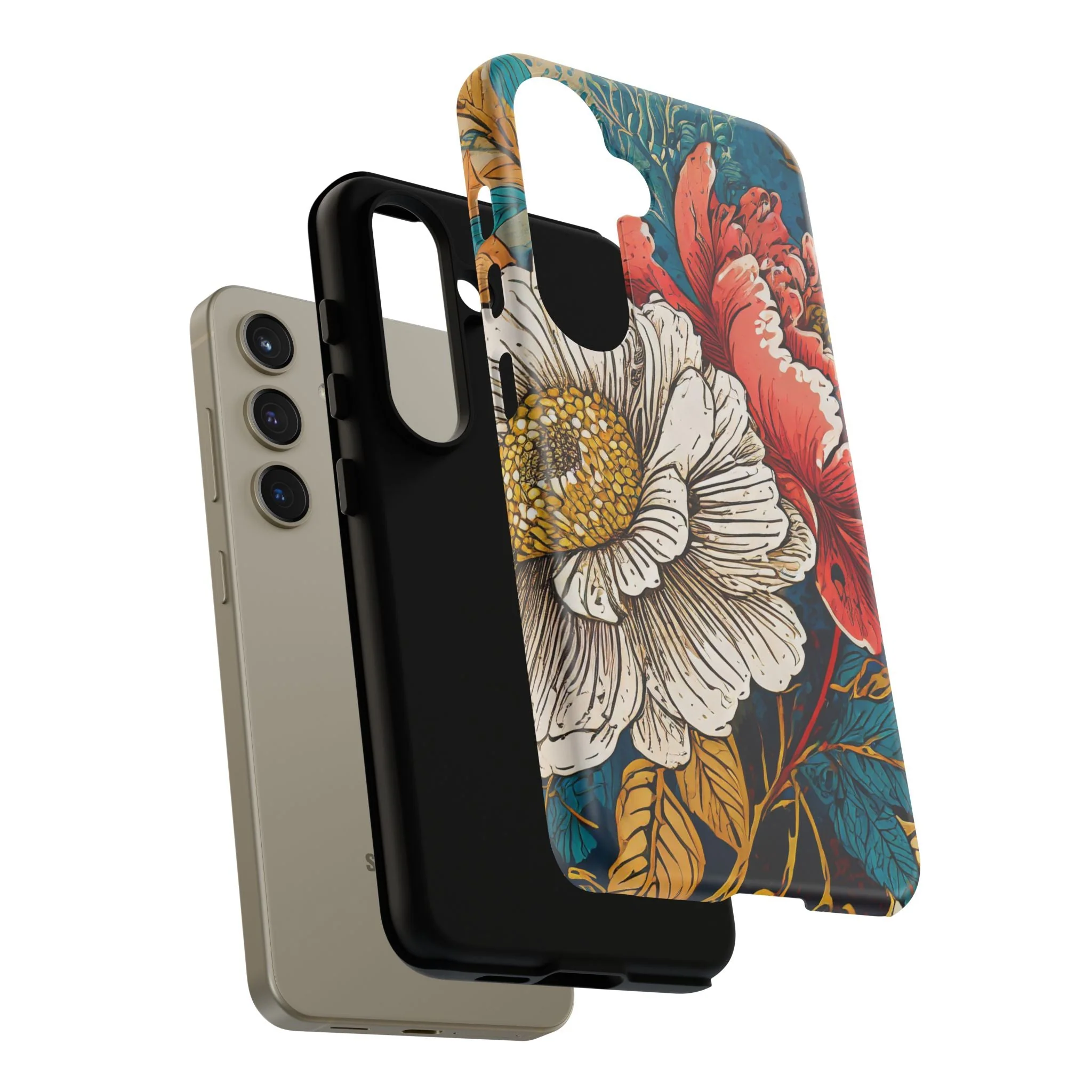 Artistic Floral Tough Phone Case - Image 90