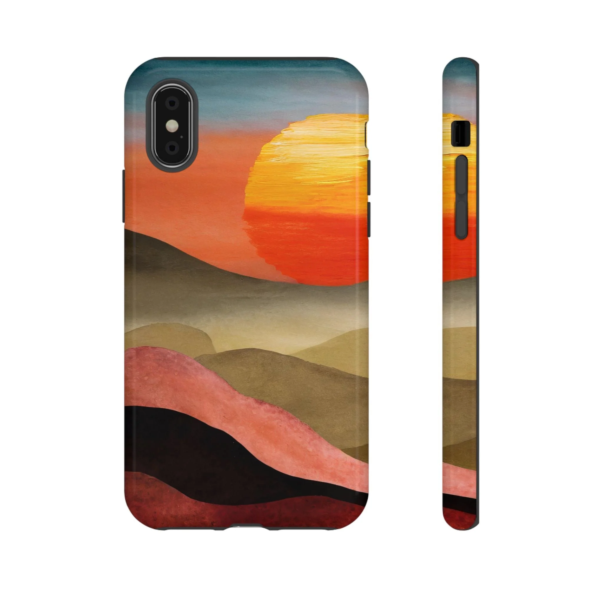 Artistic Sunset Tough Phone Case - Image 3