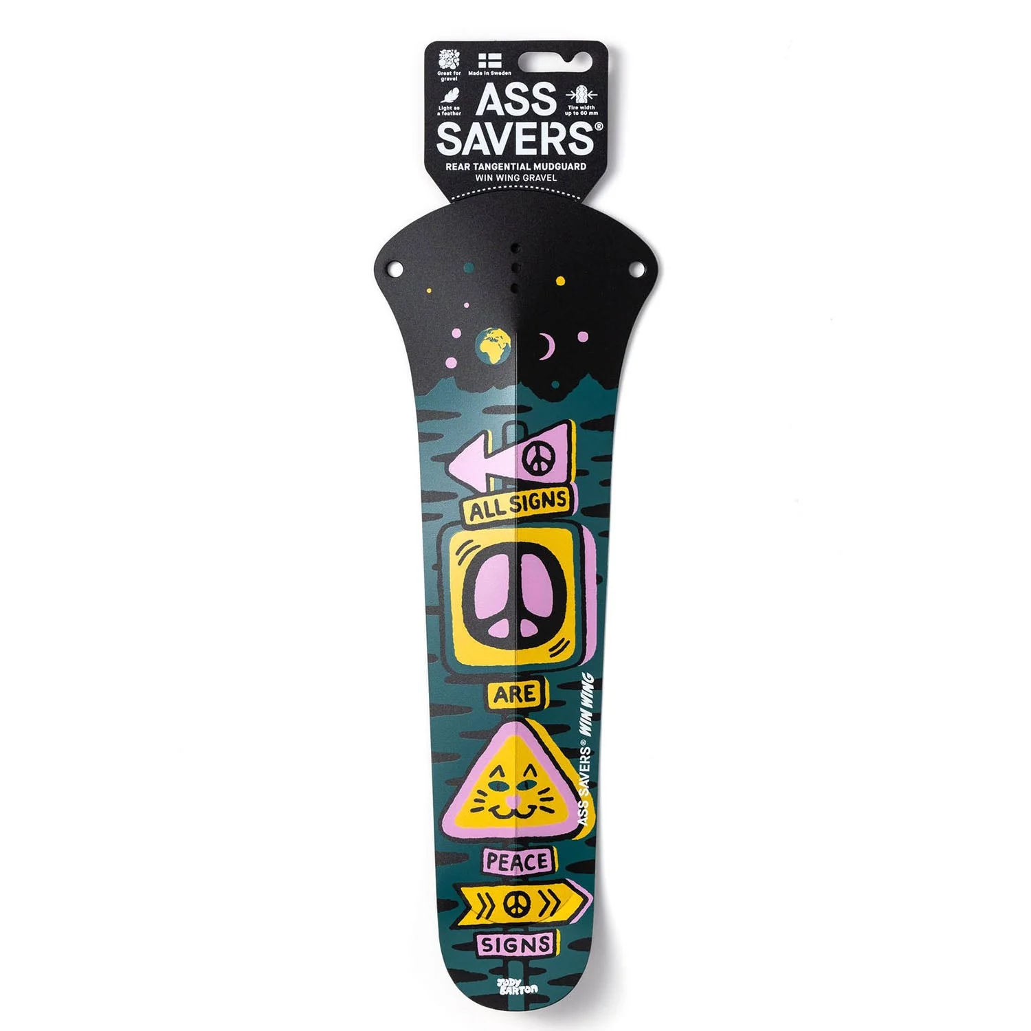 Ass Savers Win Wing 2 Gravel Rear Mudguard w/ Black Wishbone - Image 14