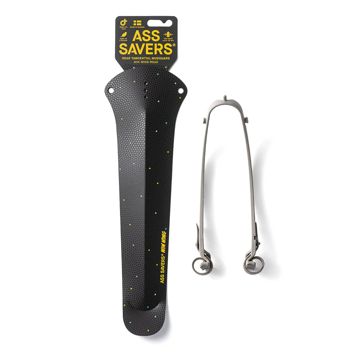Ass Savers Win Wing Road Rear Mudguard w/ Grey Wishbone - Image 4