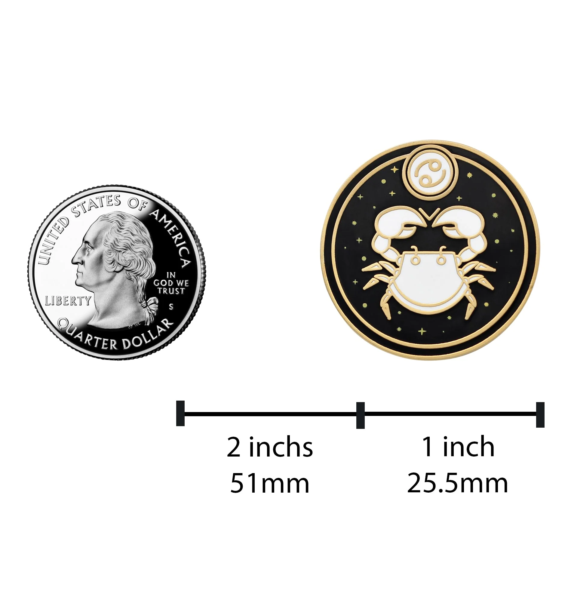 Astrological Zodiac Sign Pin - Star Sign / Astrology Enamel Pins for Birth Sign / Birthday Gift - Image 14