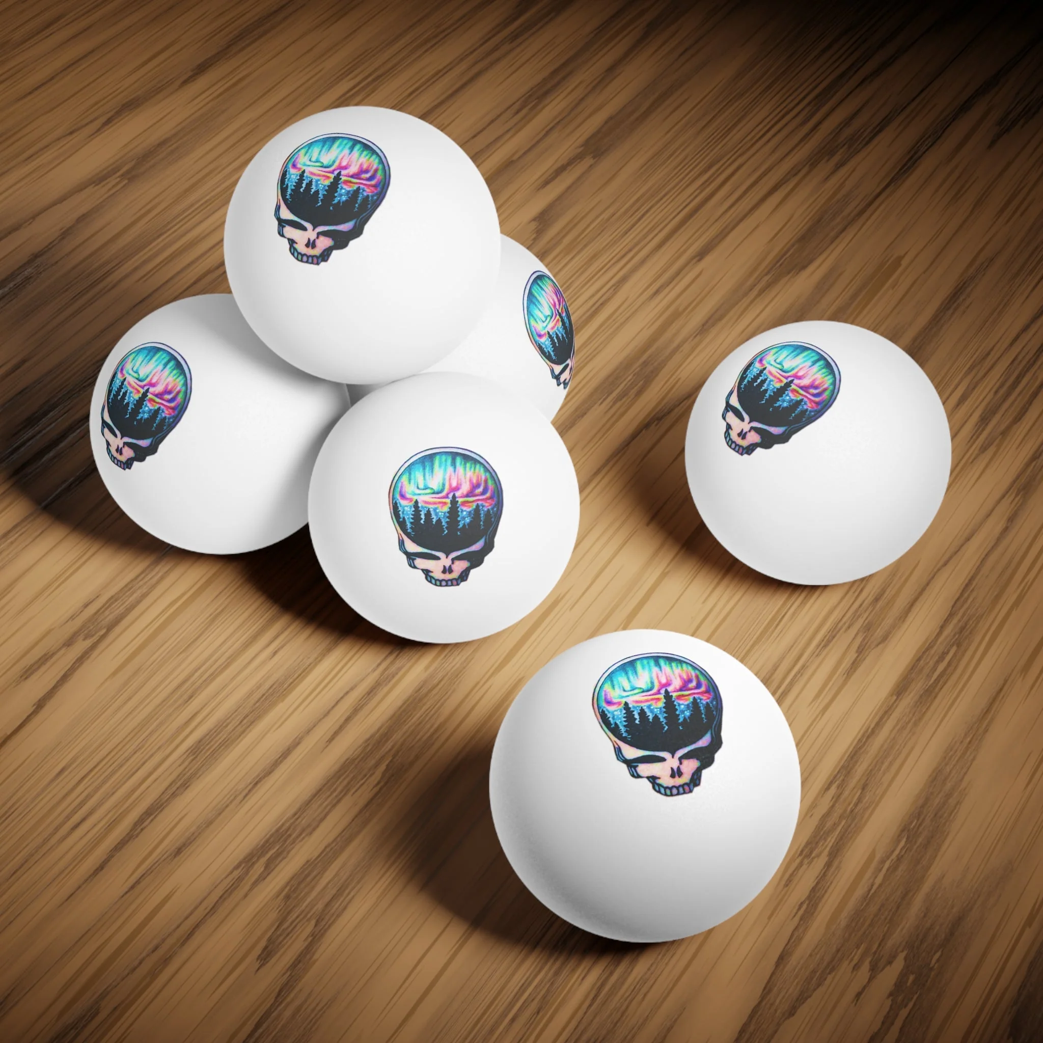 Aurora Borealis 6 pack Ping Pong Balls - Image 5