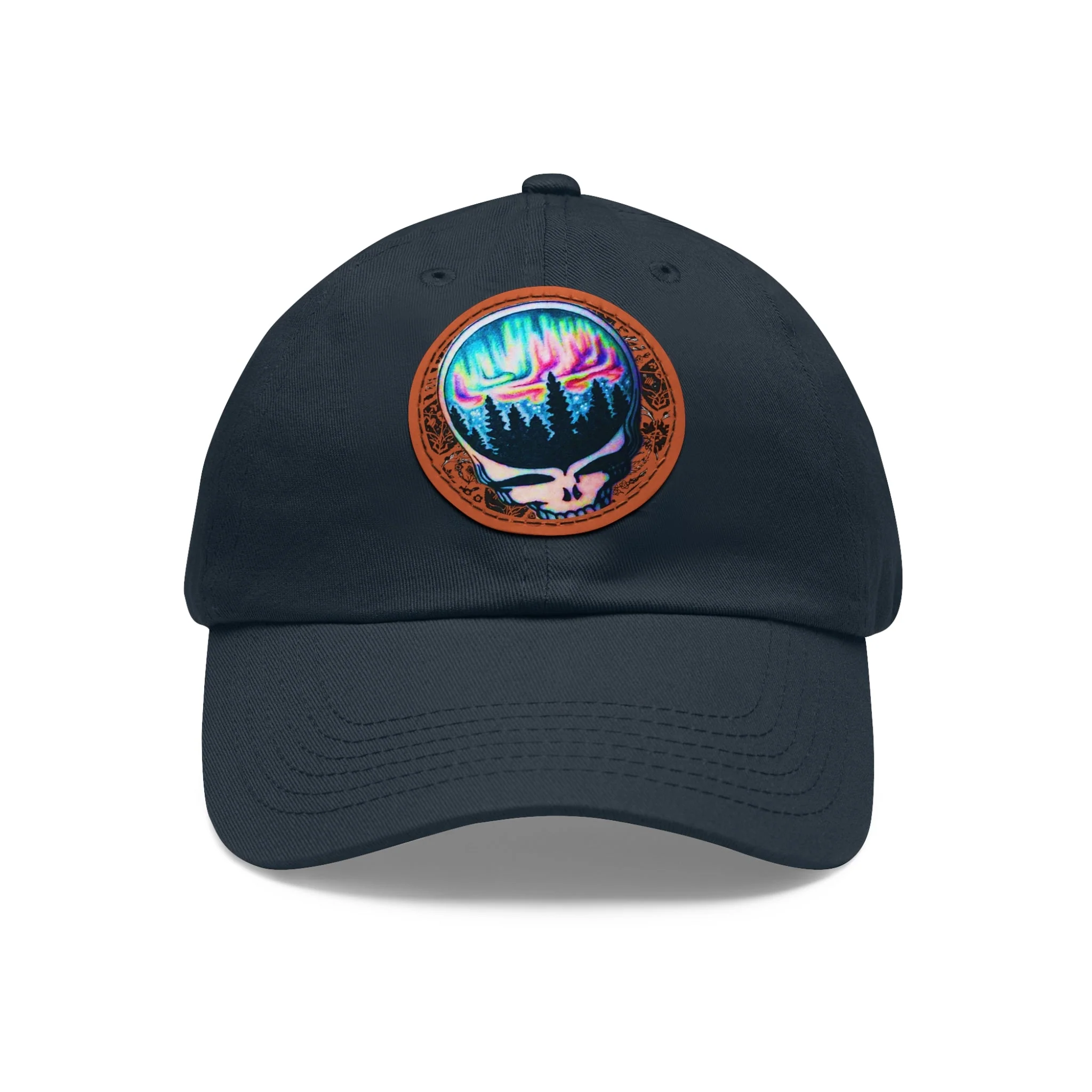 Aurora Borealis Leather Patch Cap - Image 2