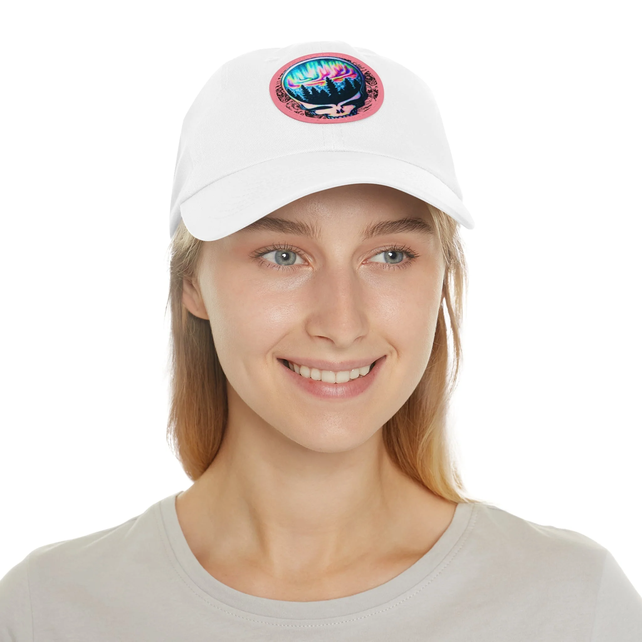 Aurora Borealis Leather Patch Cap - Image 6