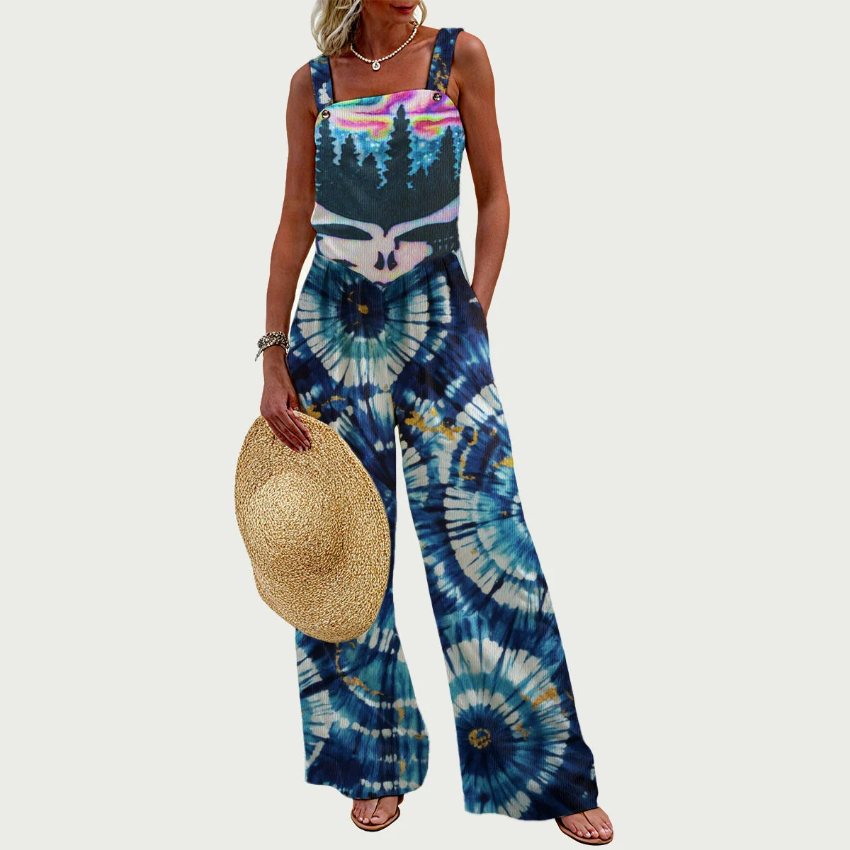 Aurora Thoughts Women's Wide-Leg Jumpsuit - Image 5