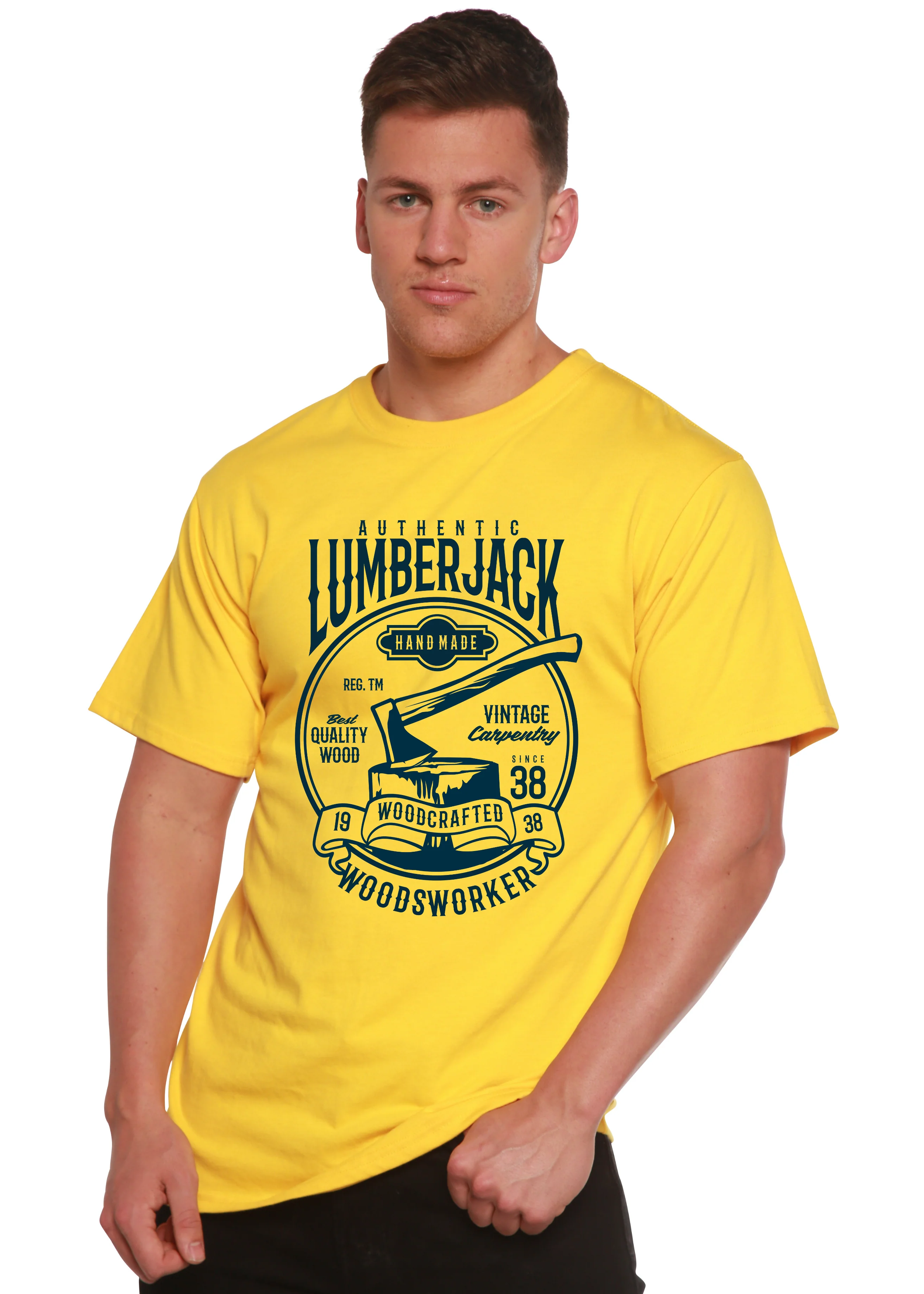 Authentic Lumberjack Men's Bamboo Viscose/Organic Cotton Short Sleeve Graphic T-Shirt - Image 4