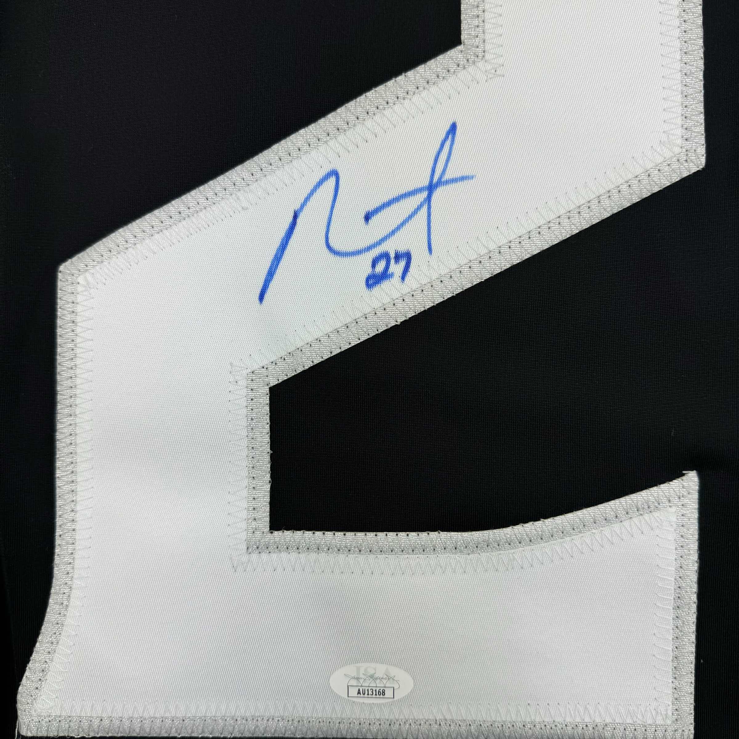 Autographed/Signed Alec Martinez Los Angeles LA Black Hockey Jersey JSA COA - Image 3