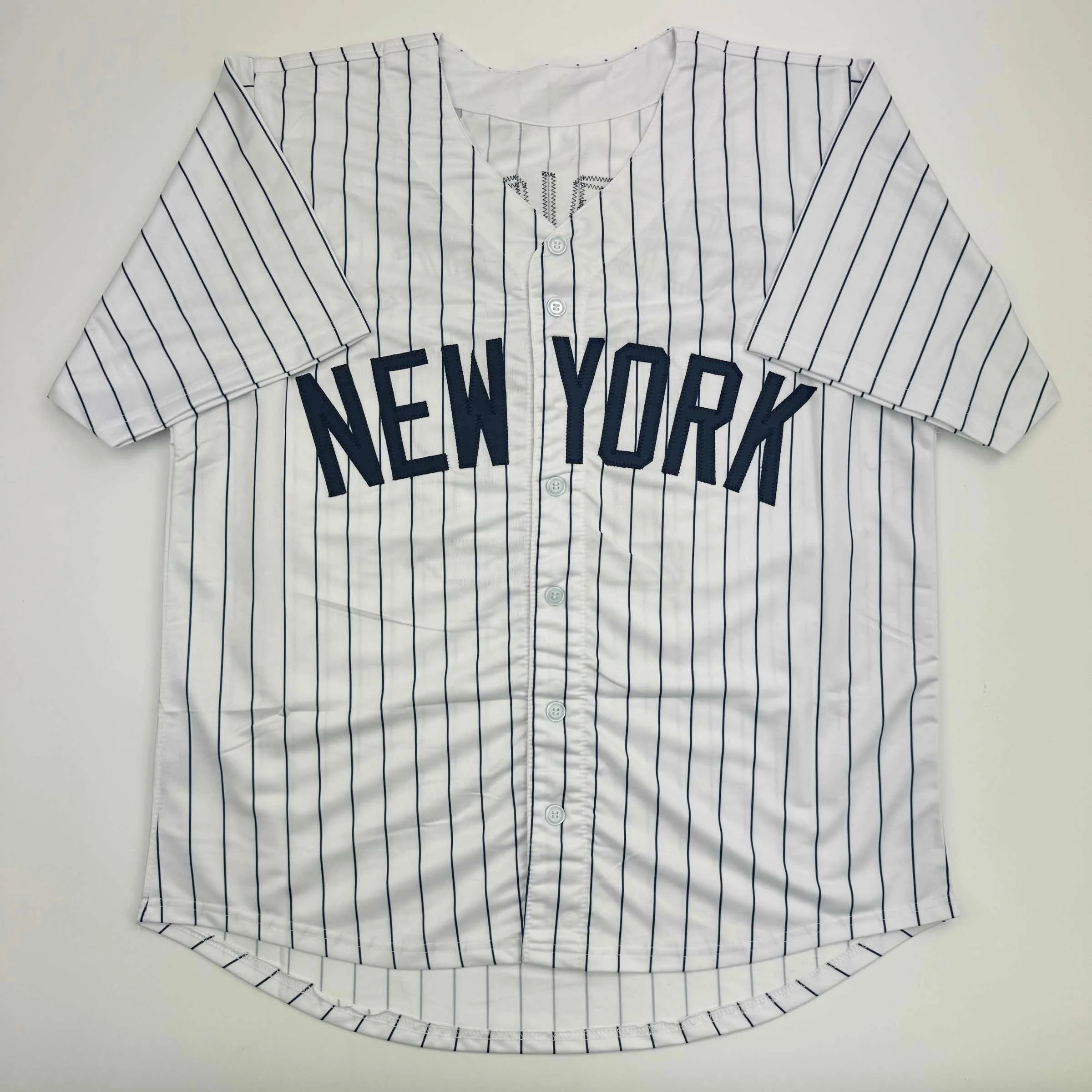 Autographed/Signed Alex Rodriguez New York Pinstripe Baseball Jersey JSA COA - Image 4