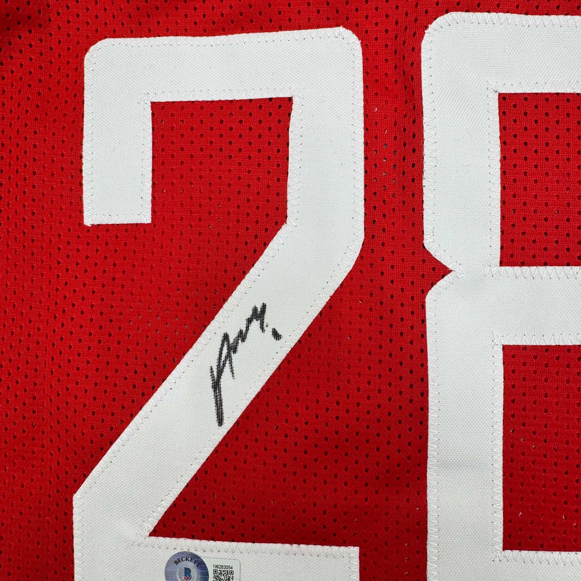 Autographed/Signed Alperen Sengun Houston Red Basketball Jersey Beckett BAS COA - Image 3