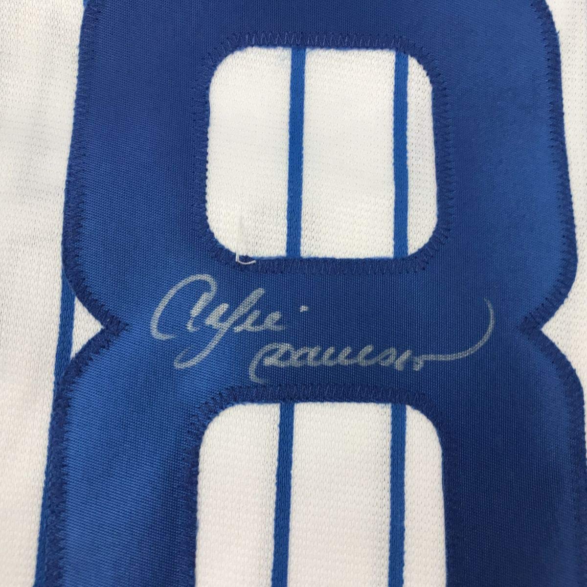 Autographed/Signed Andre Dawson Chicago White Pinstripe Baseball Jersey JSA COA - Image 3