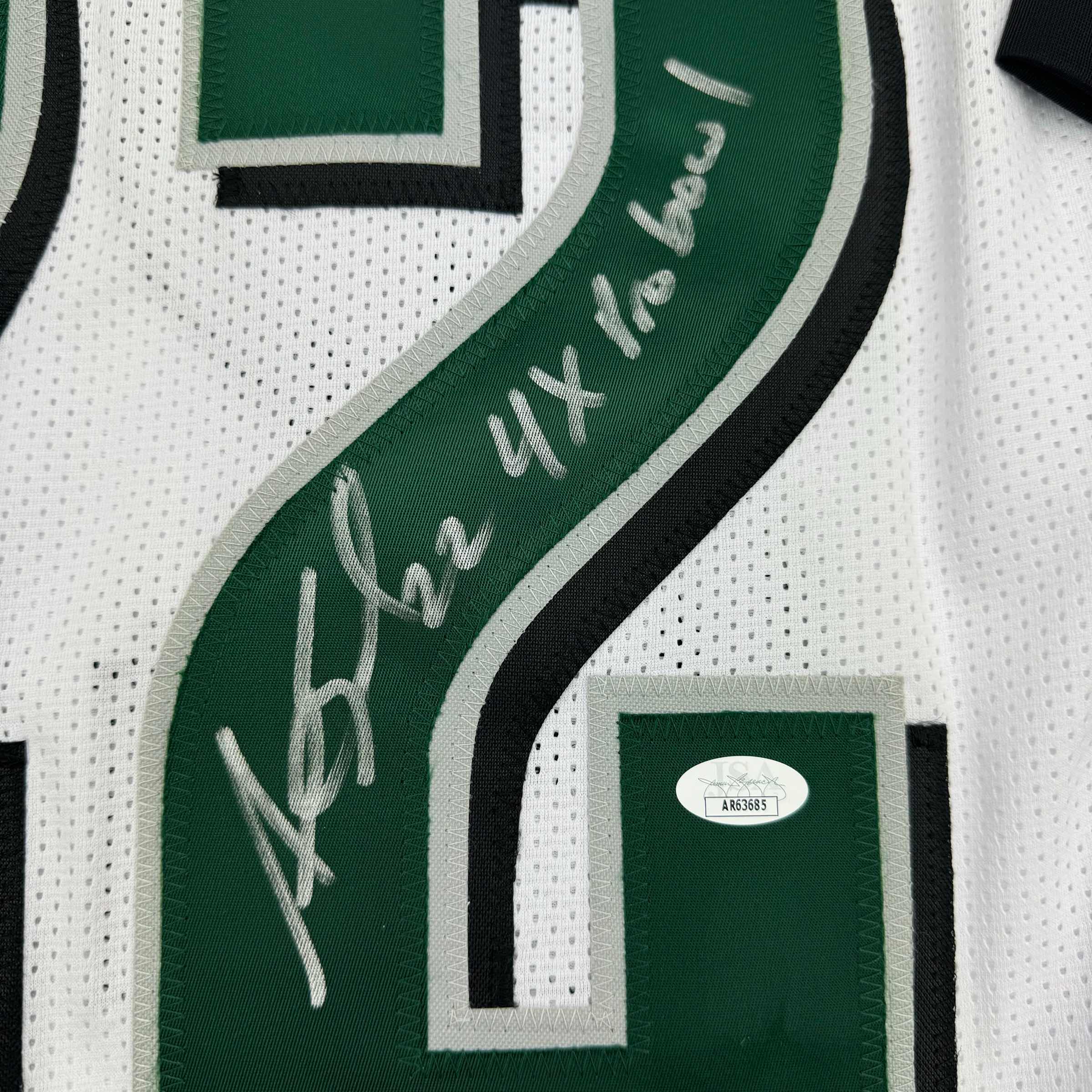 Autographed/Signed Asante Samuel Sr. 4x Pro Bowl Philadelphia White Football Jersey JSA COA - Image 3