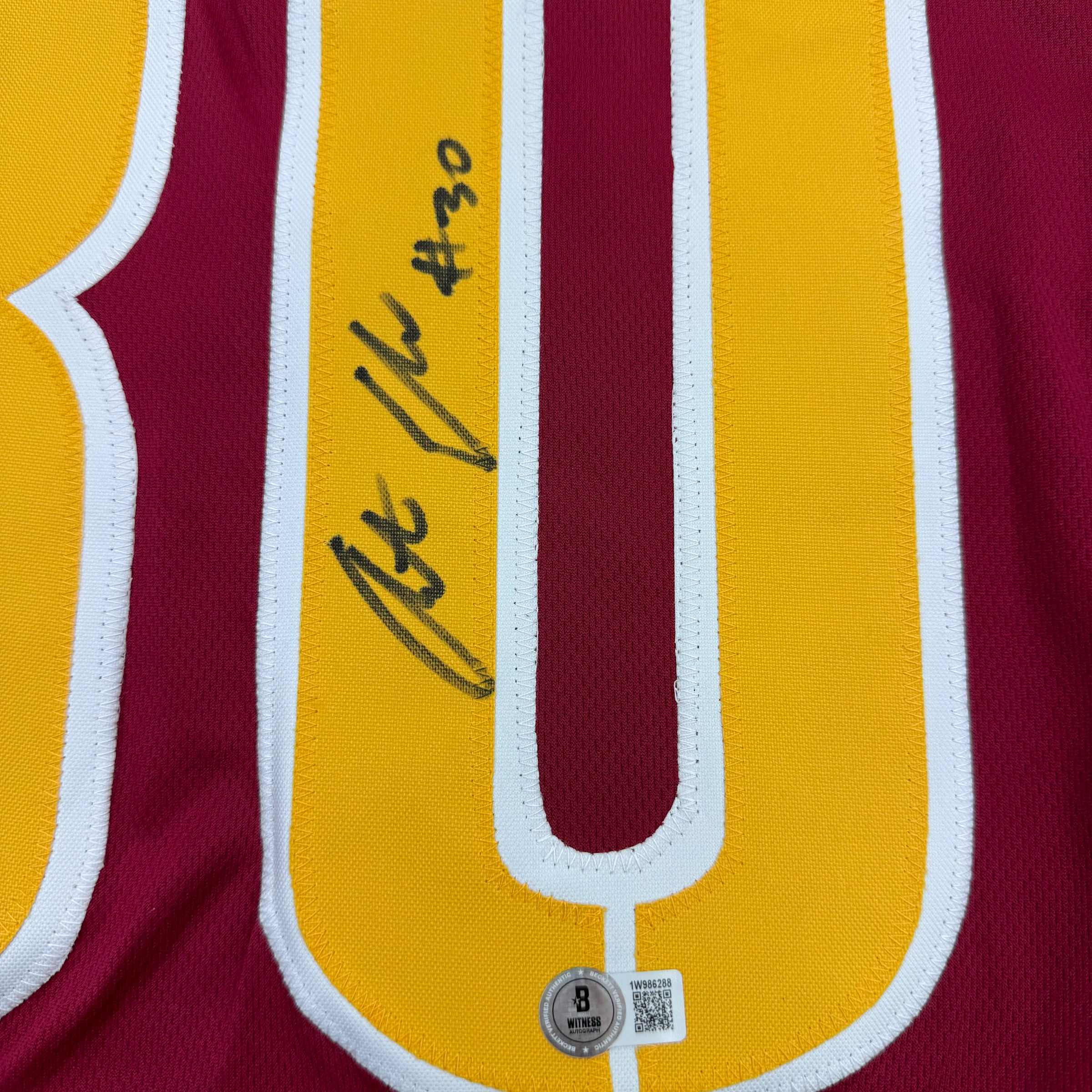 Autographed/Signed Austin Ekeler Washington Burgundy Football Jersey Beckett BAS COA - Image 3
