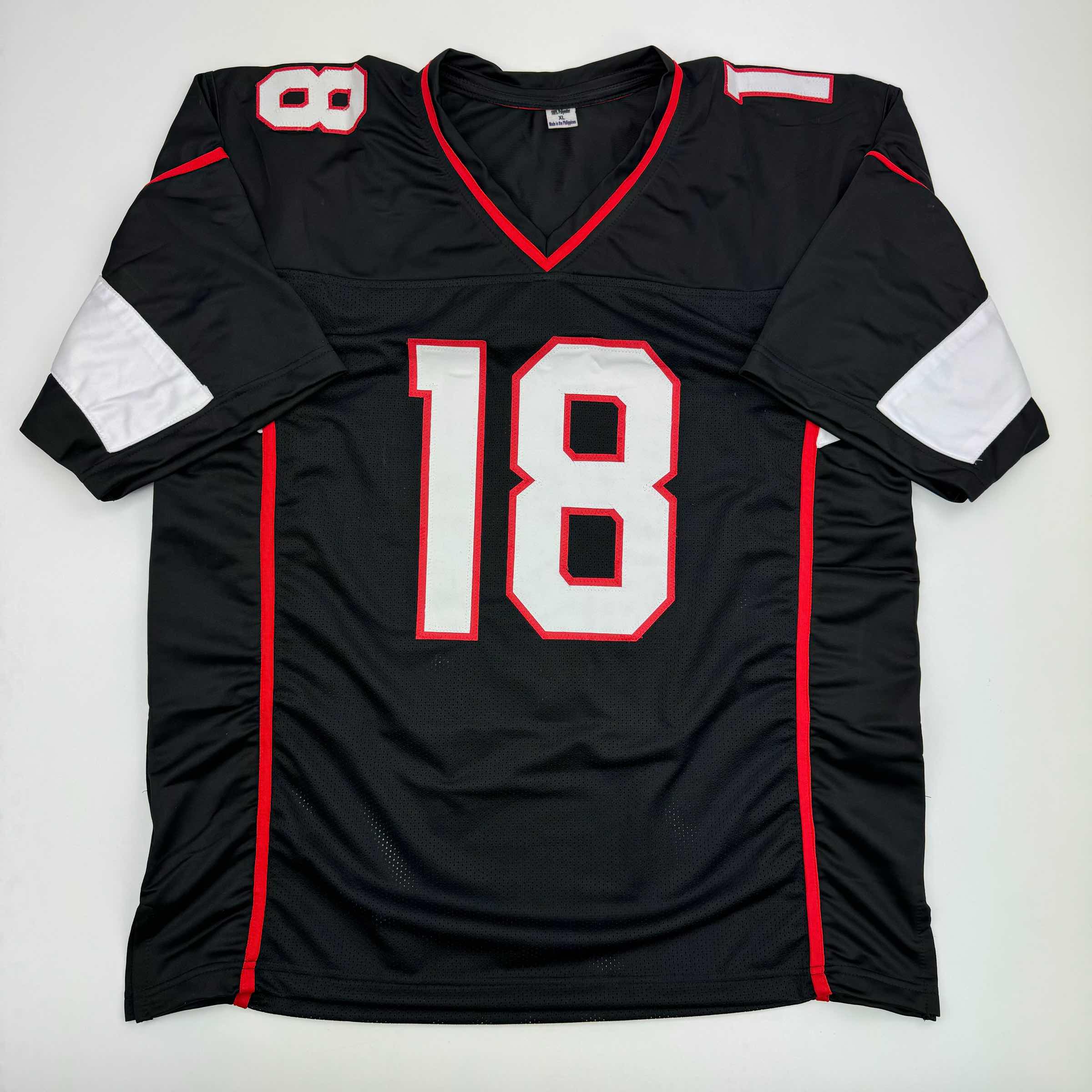 Autographed/Signed B.J. BJ Ojulari Arizona Black Football Jersey JSA COA - Image 4