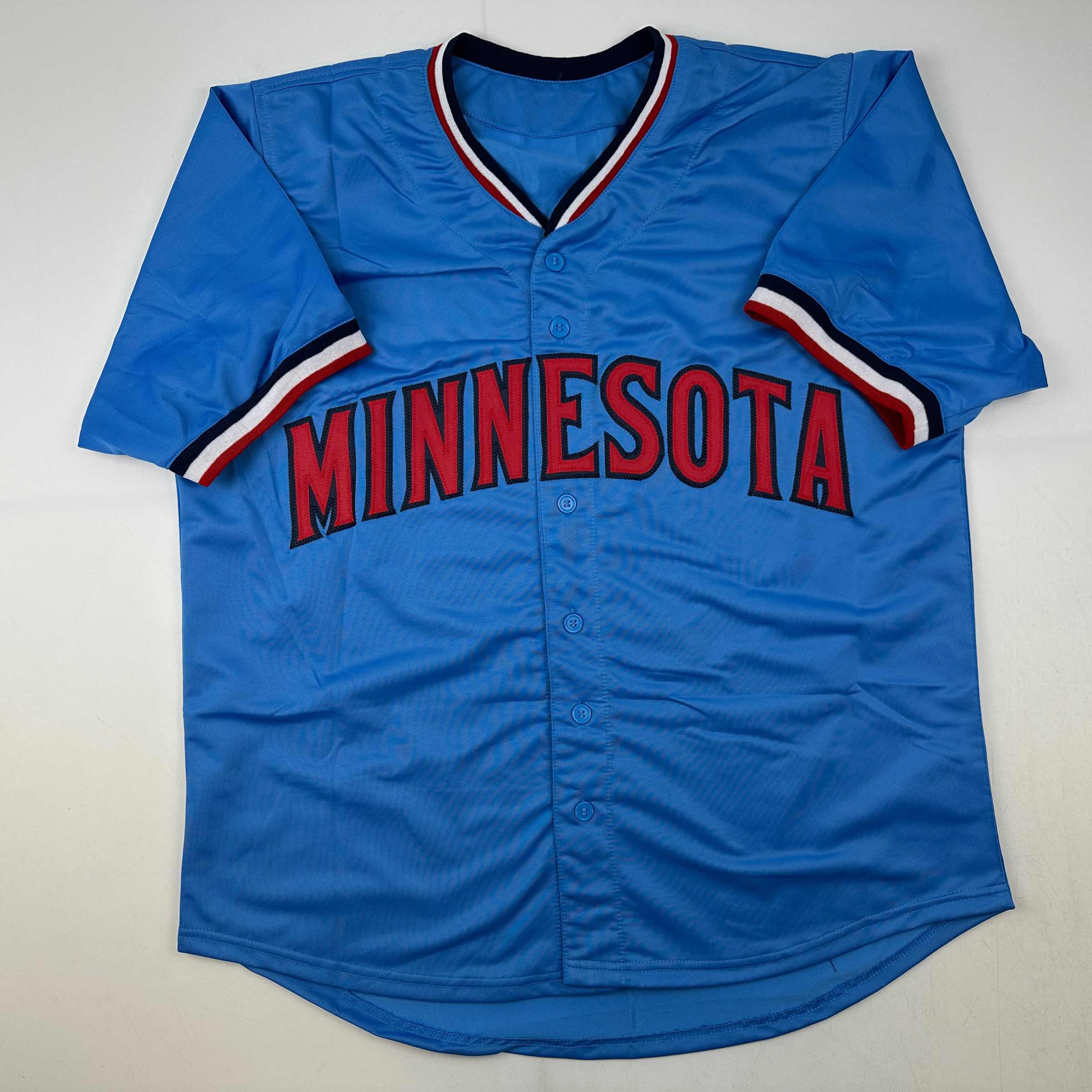 Autographed/Signed Bert Blyleven Minnesota Light Blue Baseball Jersey JSA COA - Image 4