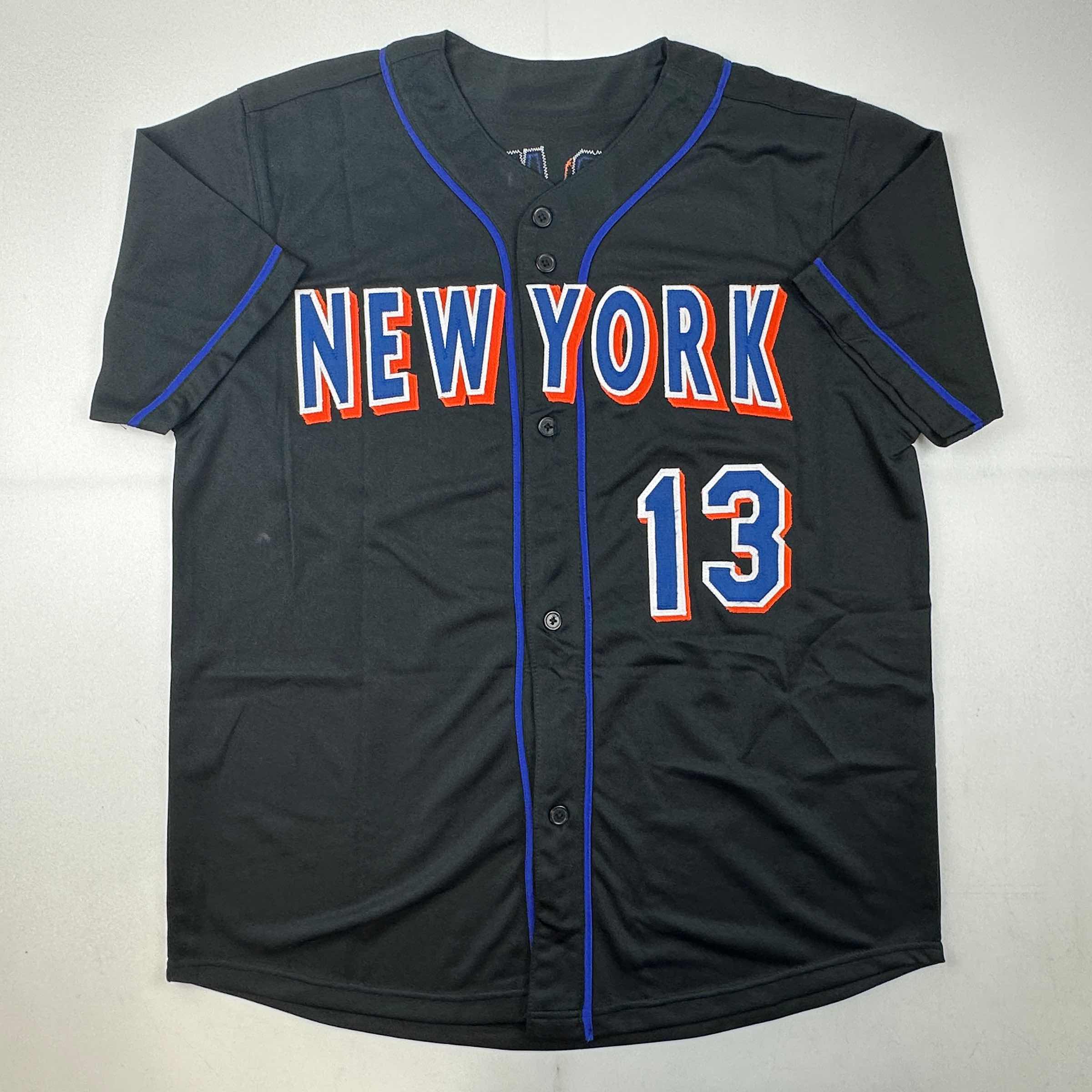 Autographed/Signed Billy Wagner 422 Saves New York Black Baseball Jersey JSA COA - Image 4