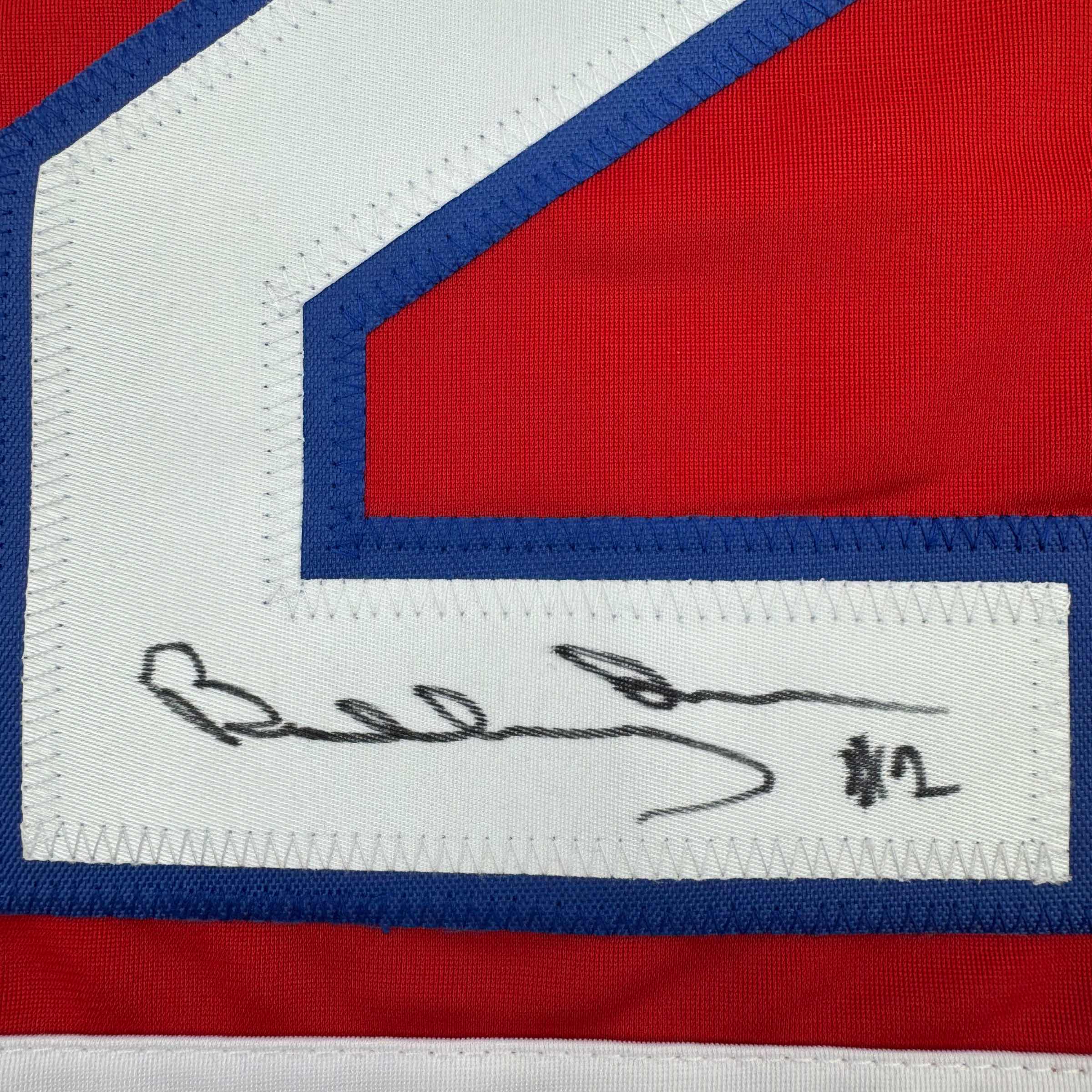 Autographed/Signed Bobby Orr Oshawa Red Hockey Jersey JSA COA - Image 3
