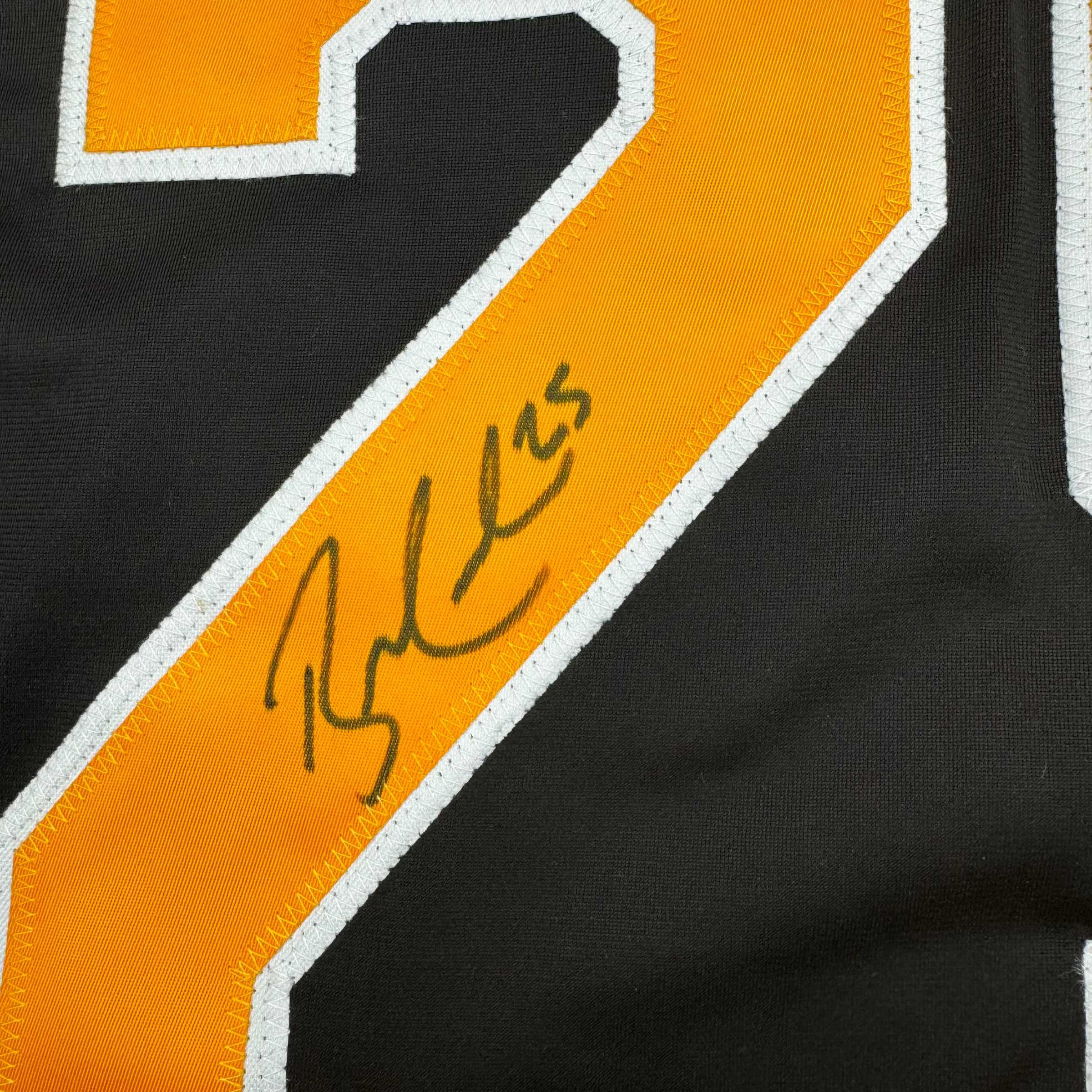 Autographed/Signed Brandon Carlo Boston Black Hockey Jersey JSA COA - Image 3