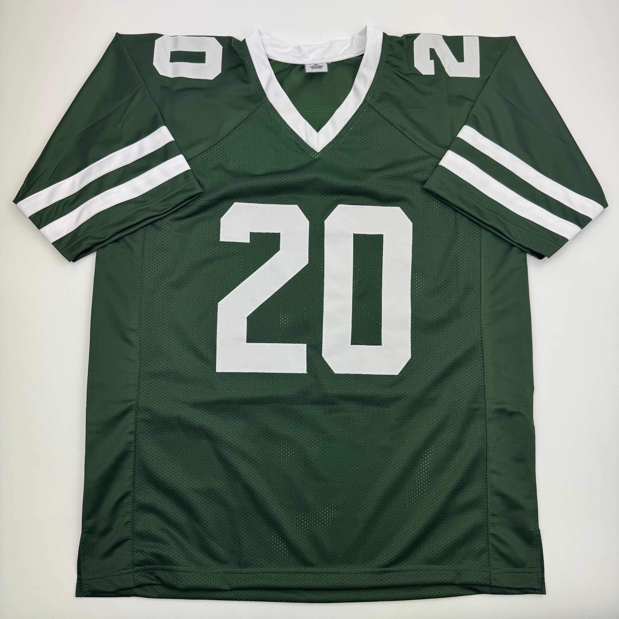 Autographed/Signed Breece Hall New York Green Football Jersey JSA COA - Image 4