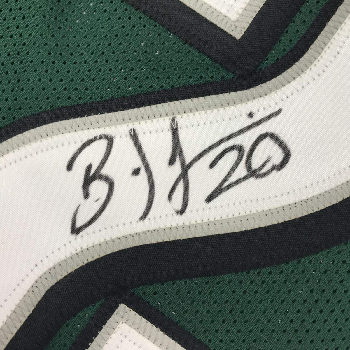 Autographed/Signed Brian Dawkins Philadelphia Green Football Jersey JSA COA - Image 3