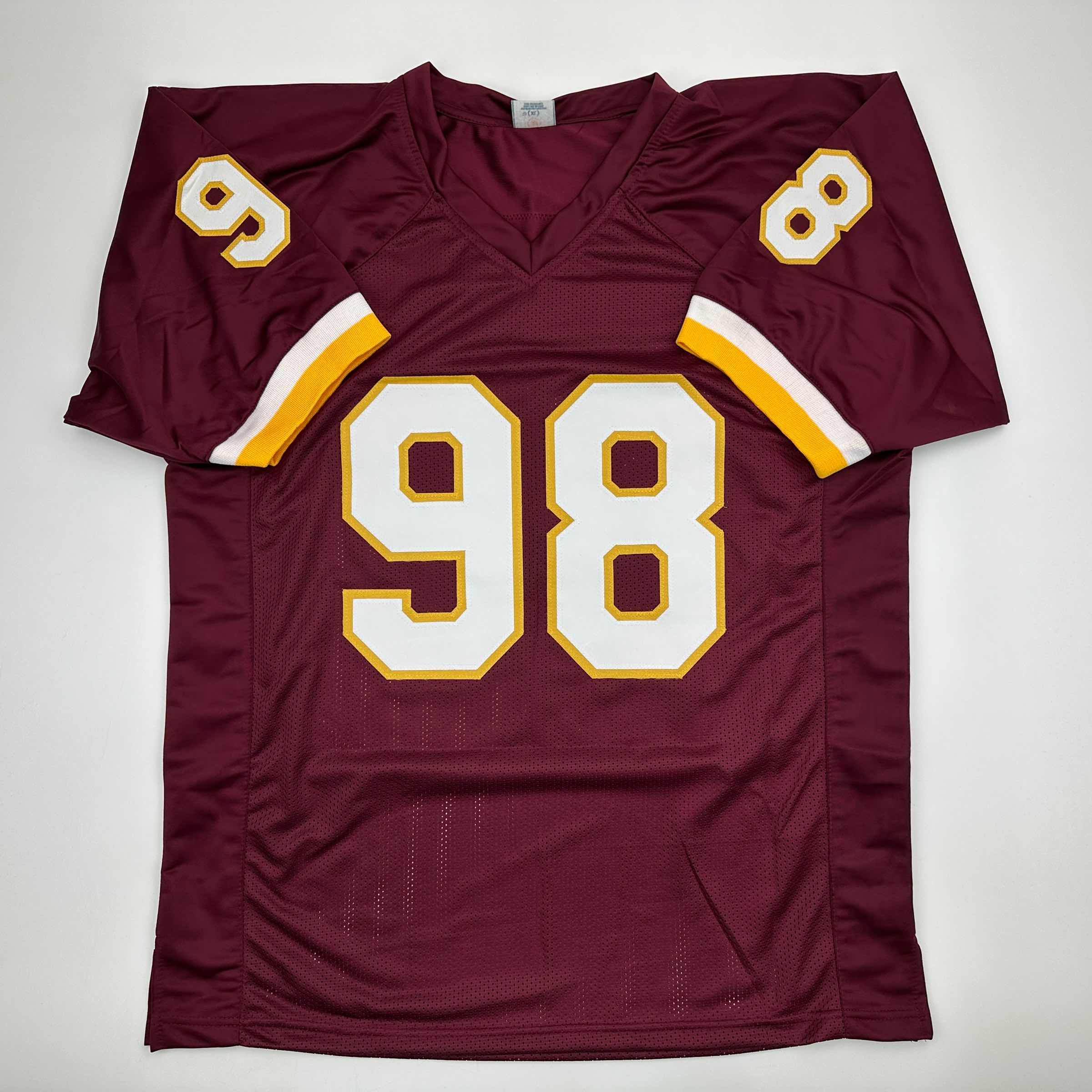 Autographed/Signed Brian Orakpo Washington Burgundy Football Jersey JSA COA - Image 4