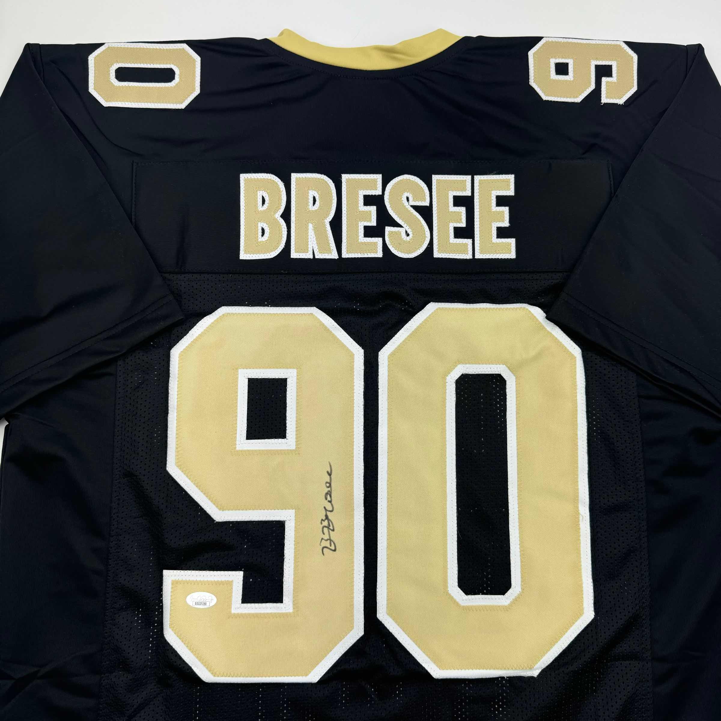 Autographed/Signed Bryan Bresee New Orleans Black Football Jersey JSA COA - Image 2