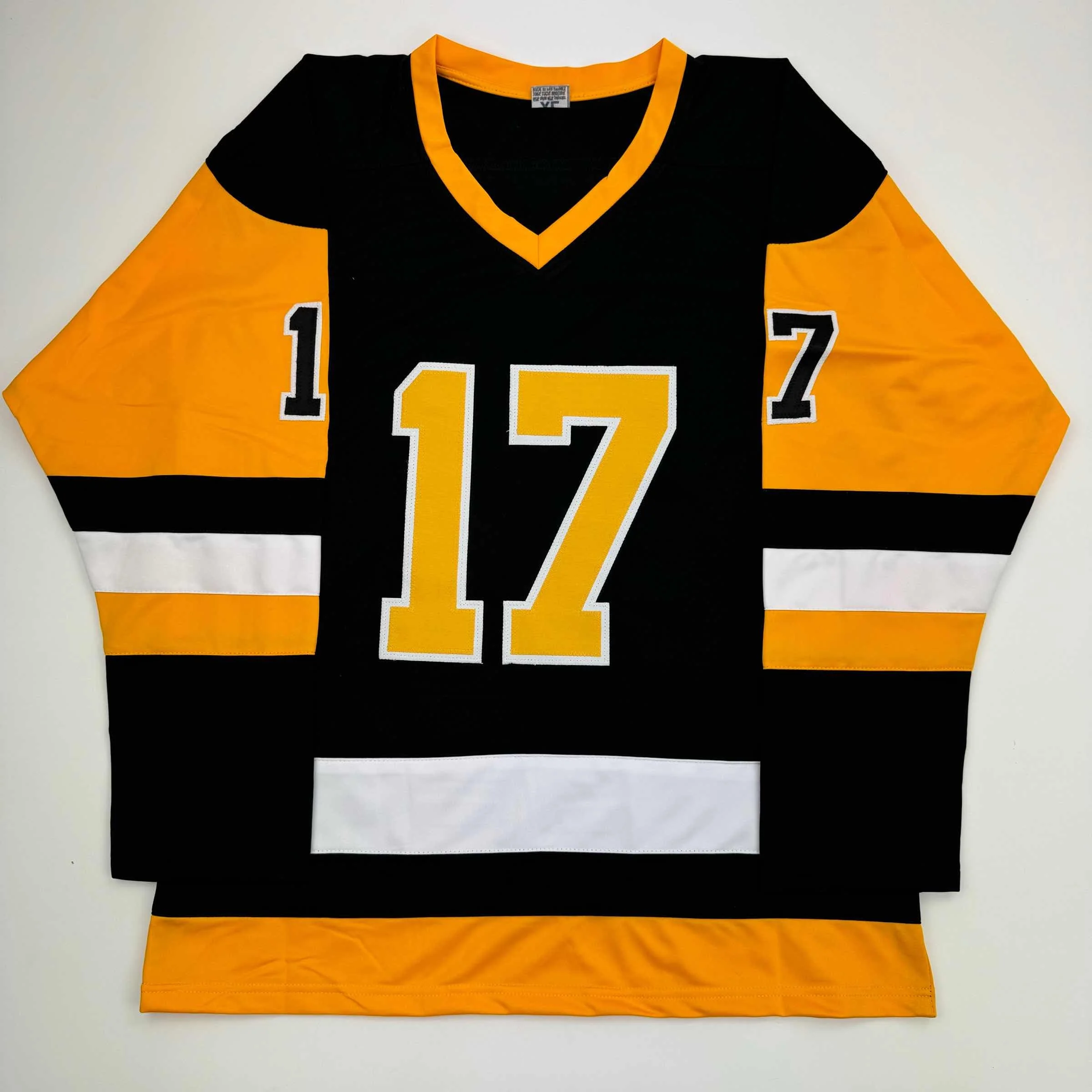 Autographed/Signed Bryan Rust Pittsburgh Black Hockey Jersey JSA COA - Image 4