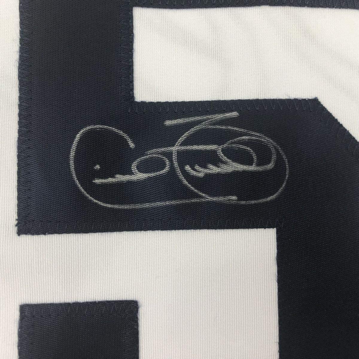 Autographed/Signed Cecil Fielder Detroit White Baseball Jersey JSA COA - Image 3
