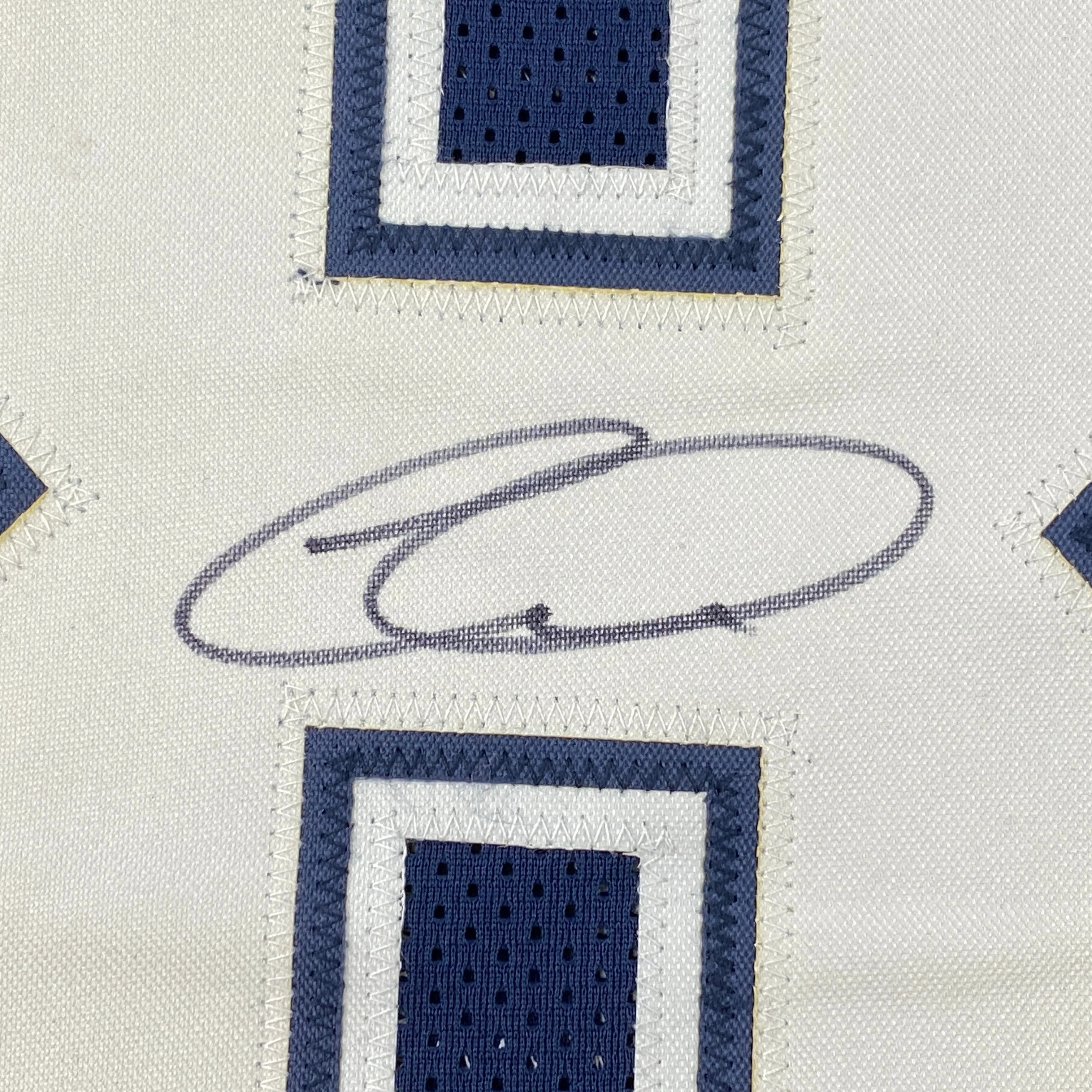 Autographed/Signed CeeDee Lamb Dallas Blue Football Jersey JSA COA - Image 3