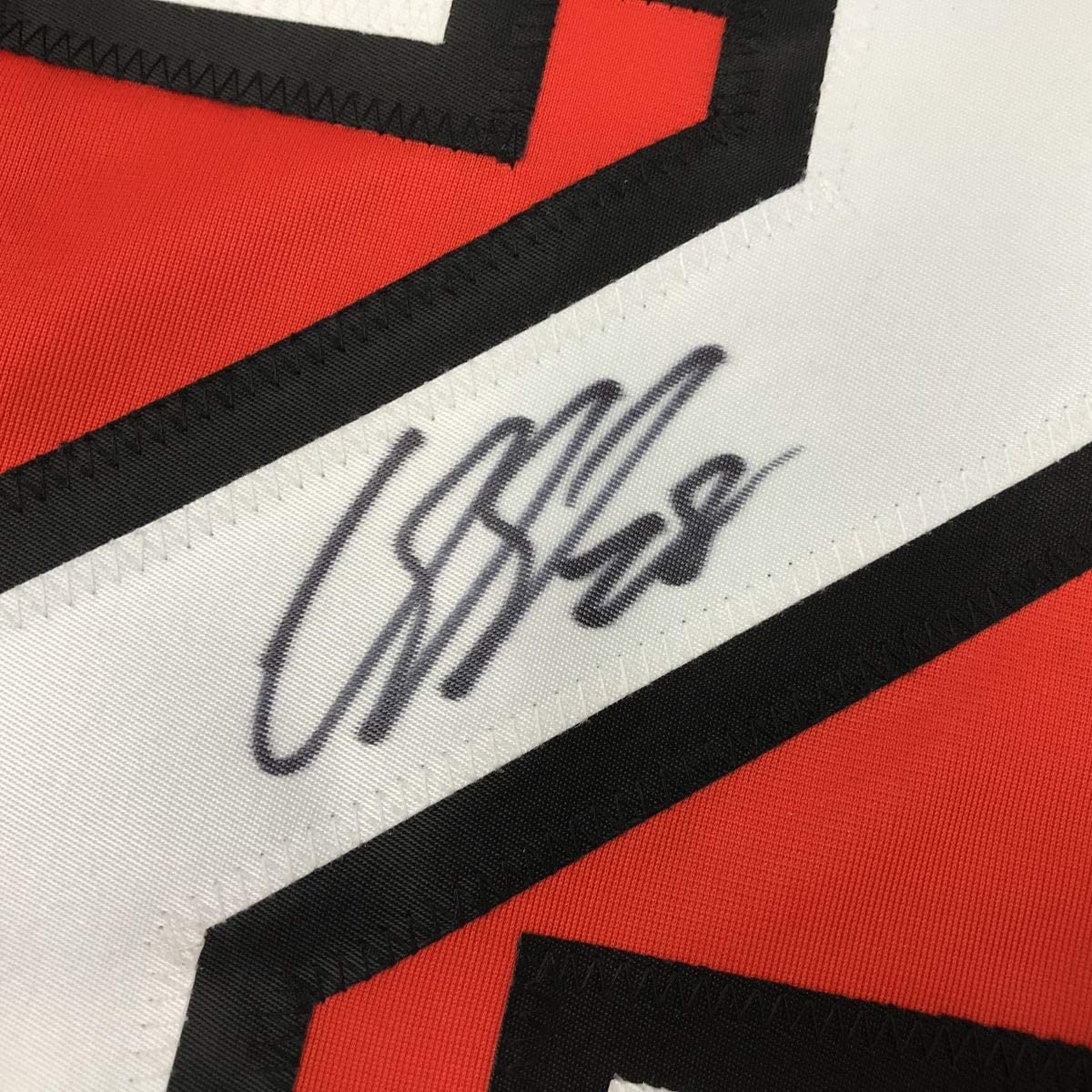 Autographed/Signed Claude Giroux Philadelphia Orange Hockey Jersey JSA COA - Image 3