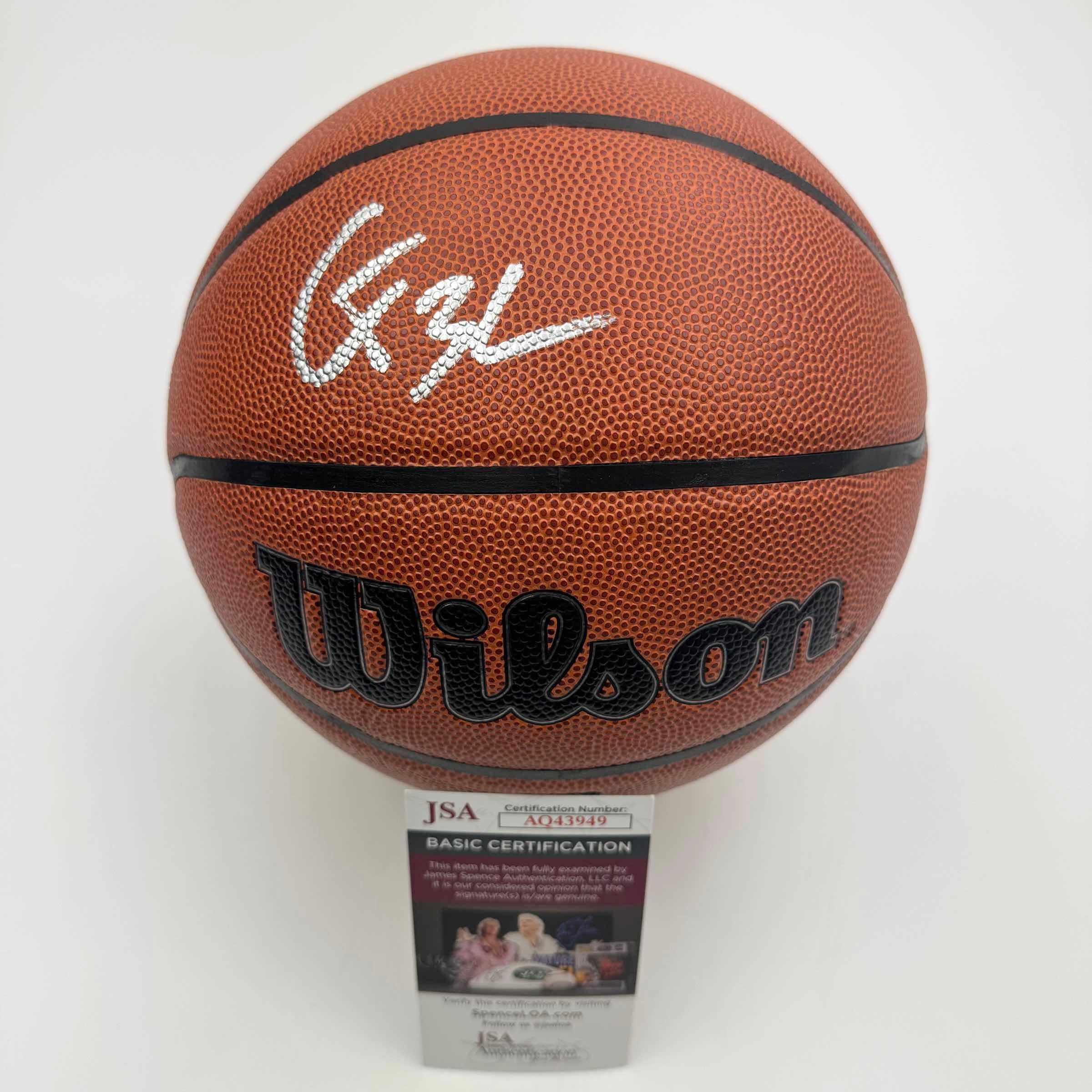 Autographed/Signed Cooper Flagg Dallas Mavericks Full Size Wilson Basketball JSA COA - Image 2
