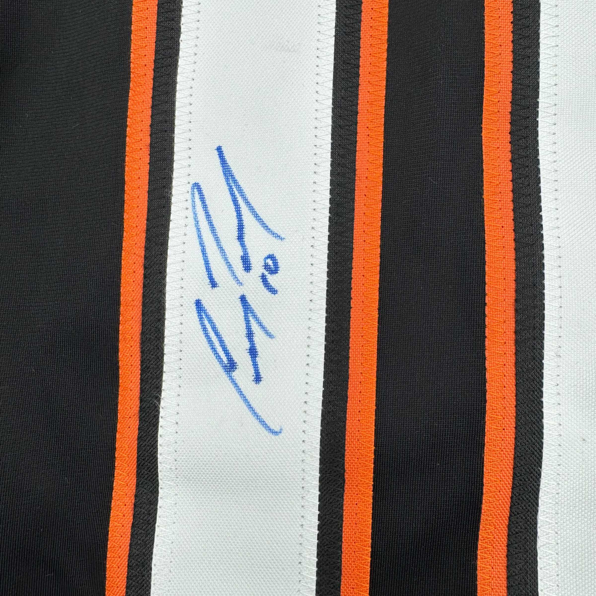 Autographed/Signed Corey Perry Anaheim Black Hockey Jersey JSA COA - Image 3