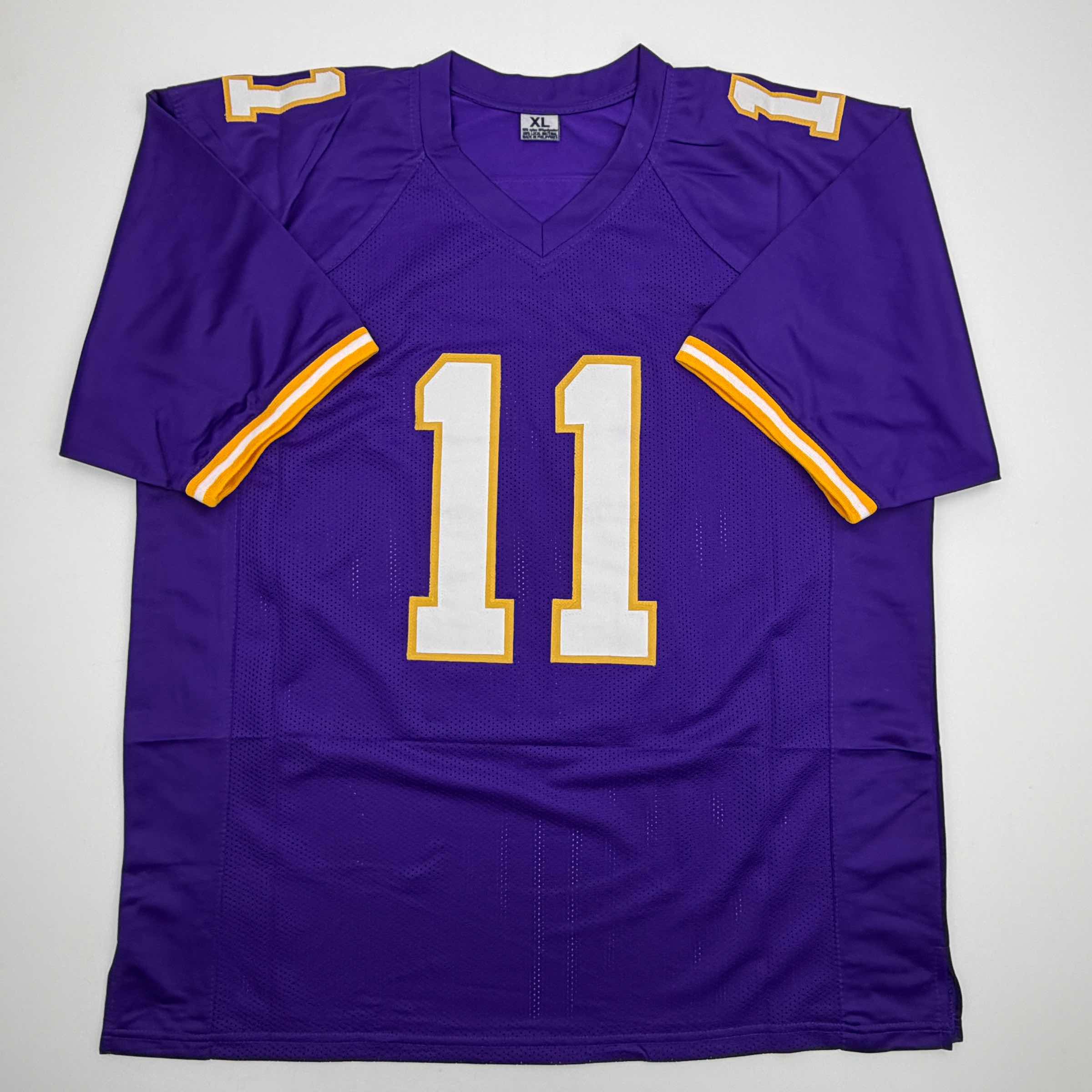 Autographed/Signed Daunte Culpepper Minnesota Purple Football Jersey Beckett BAS COA - Image 4