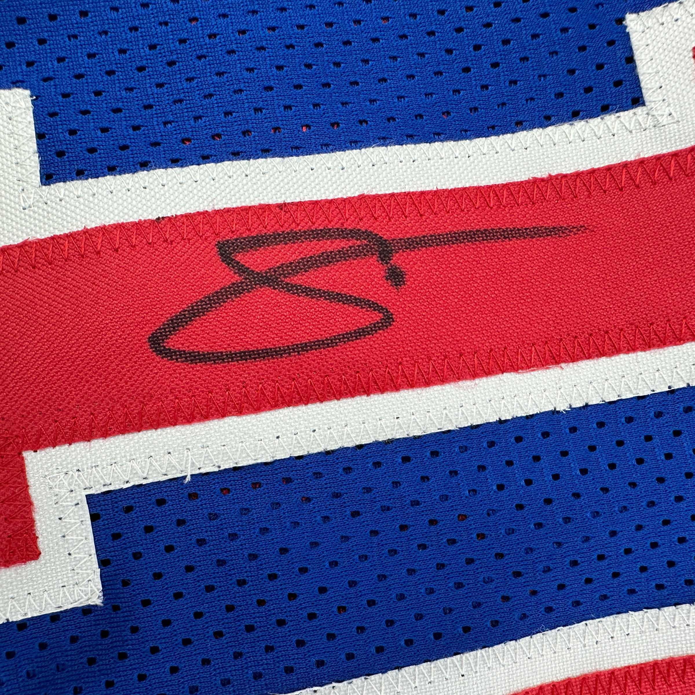 Autographed/Signed DeMar DeRozan Sacramento Blue Kansas City Retro Basketball Jersey Beckett BAS COA - Image 3