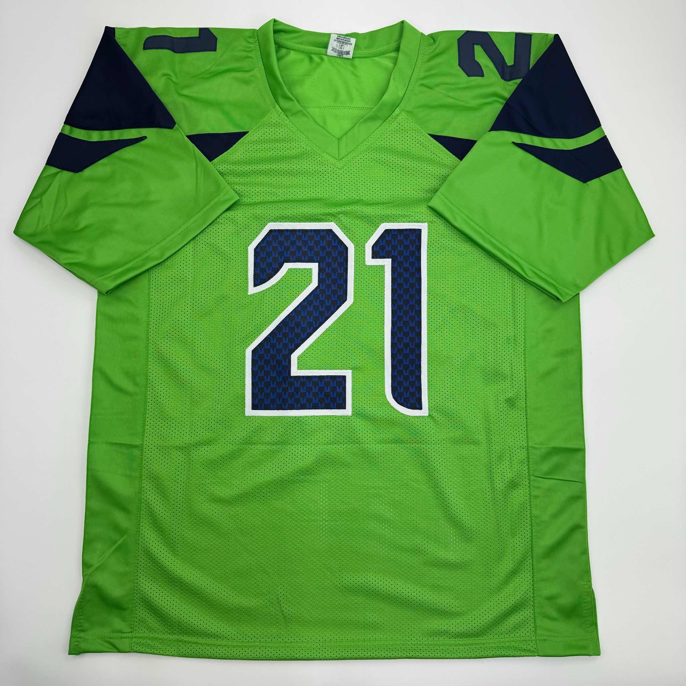 Autographed/Signed Devon Witherspoon Seattle Green Football Jersey JSA COA - Image 4