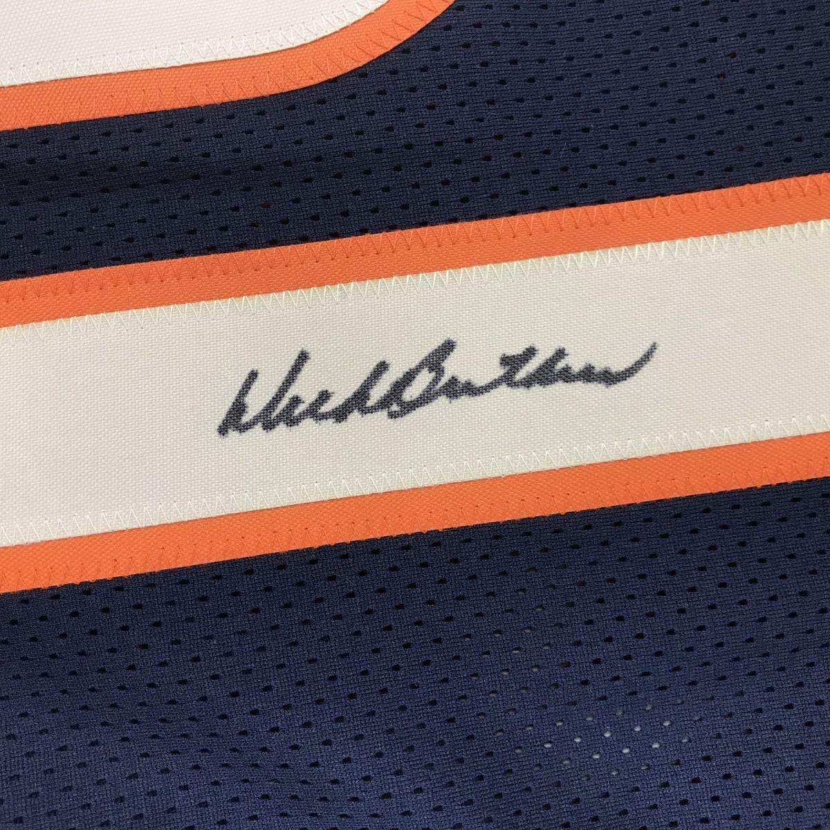 Autographed/Signed Dick Butkus Chicago Blue Football Jersey JSA COA - Image 3