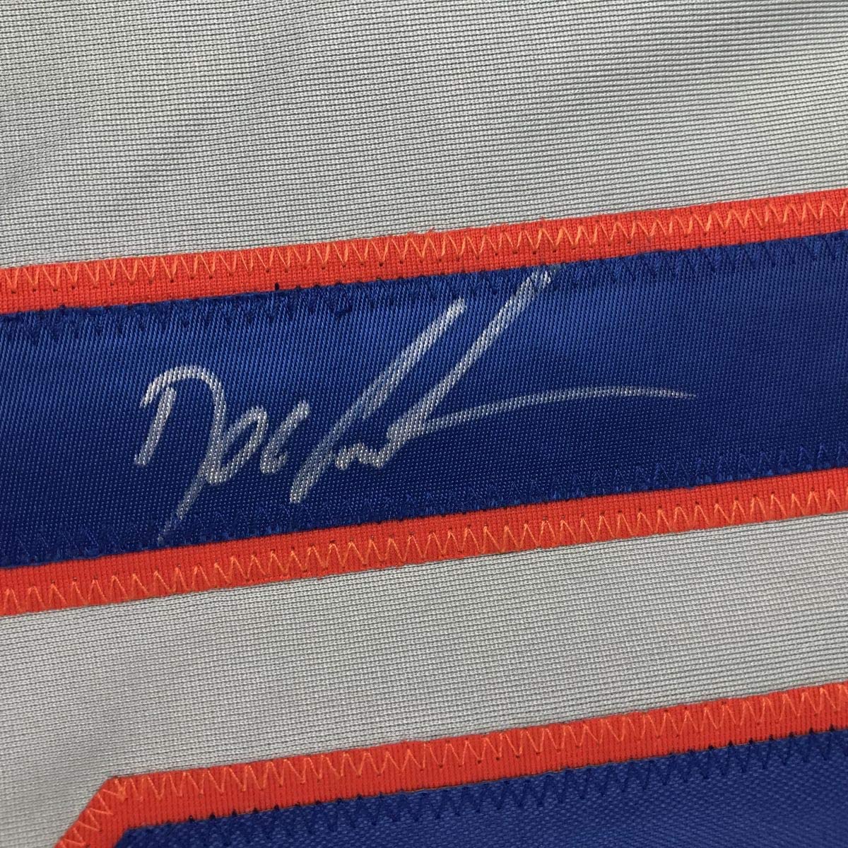 Autographed/Signed Dwight Doc Gooden New York Grey Baseball Jersey JSA COA - Image 3