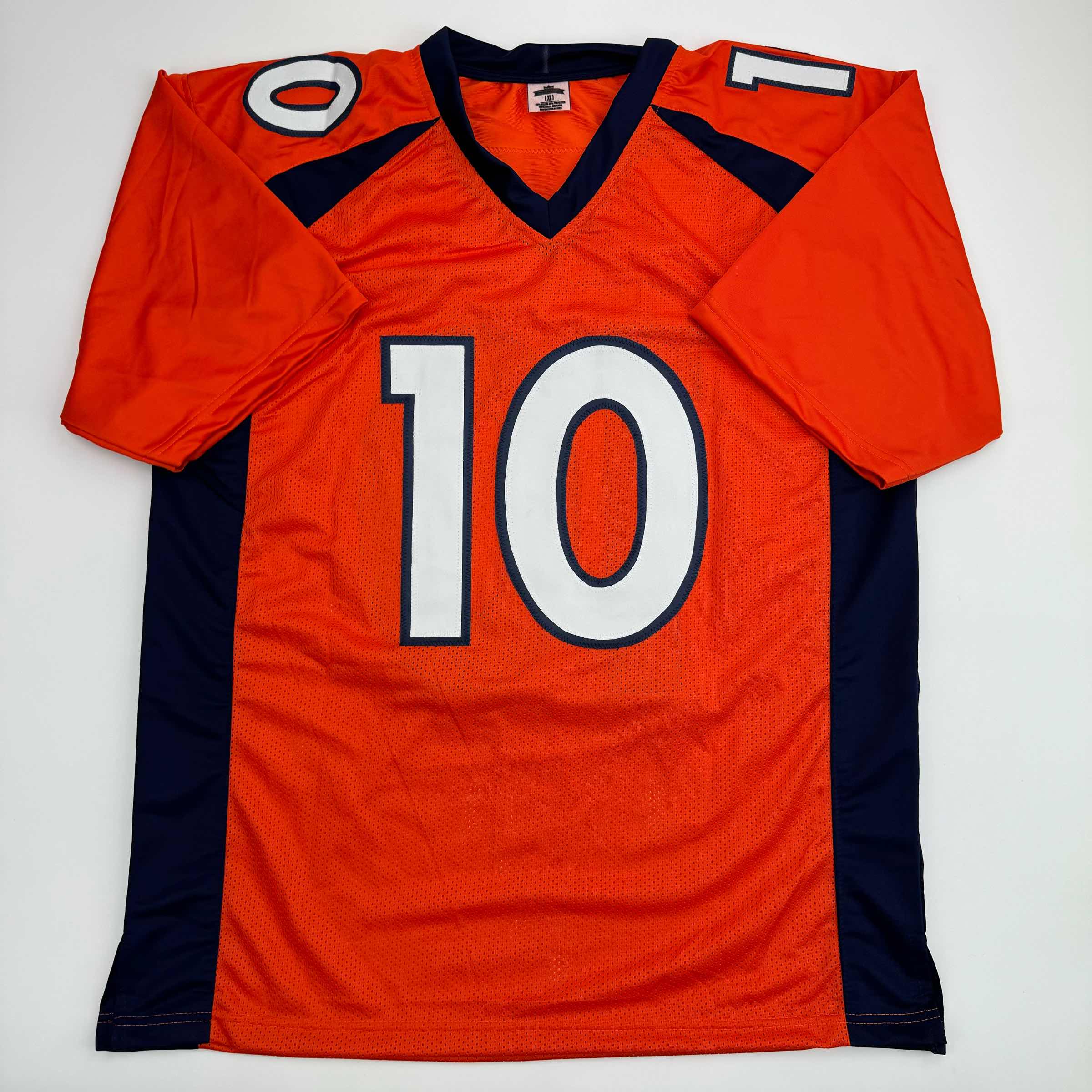 Autographed/Signed Emmanuel Sanders Denver Orange Football Jersey JSA COA - Image 4