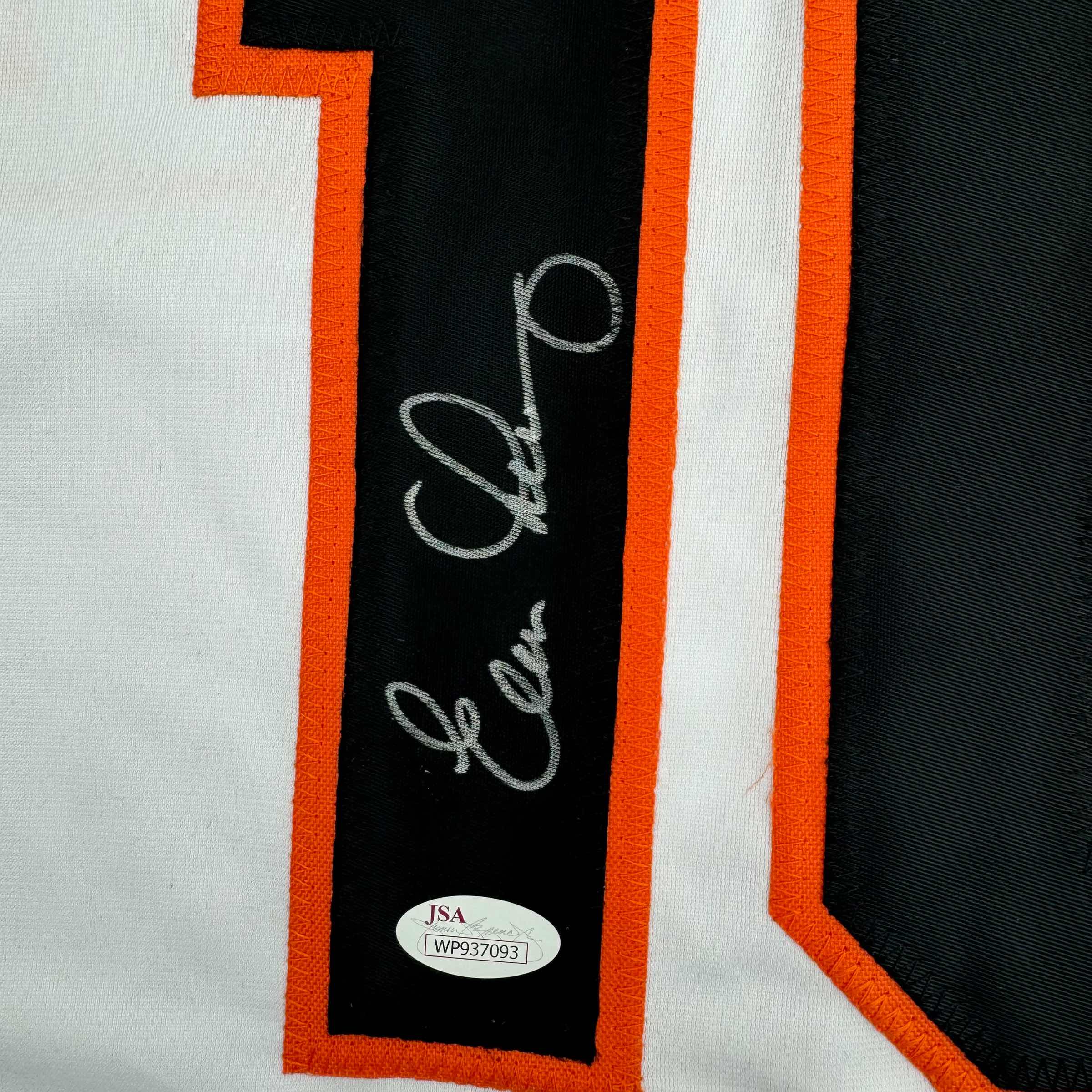Autographed/Signed Evan Longoria San Francisco White Baseball Jersey JSA COA - Image 3