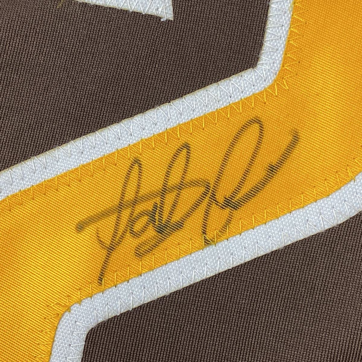 Autographed/Signed Fernando Tatis Jr. San Diego Brown Baseball Jersey JSA COA - Image 3
