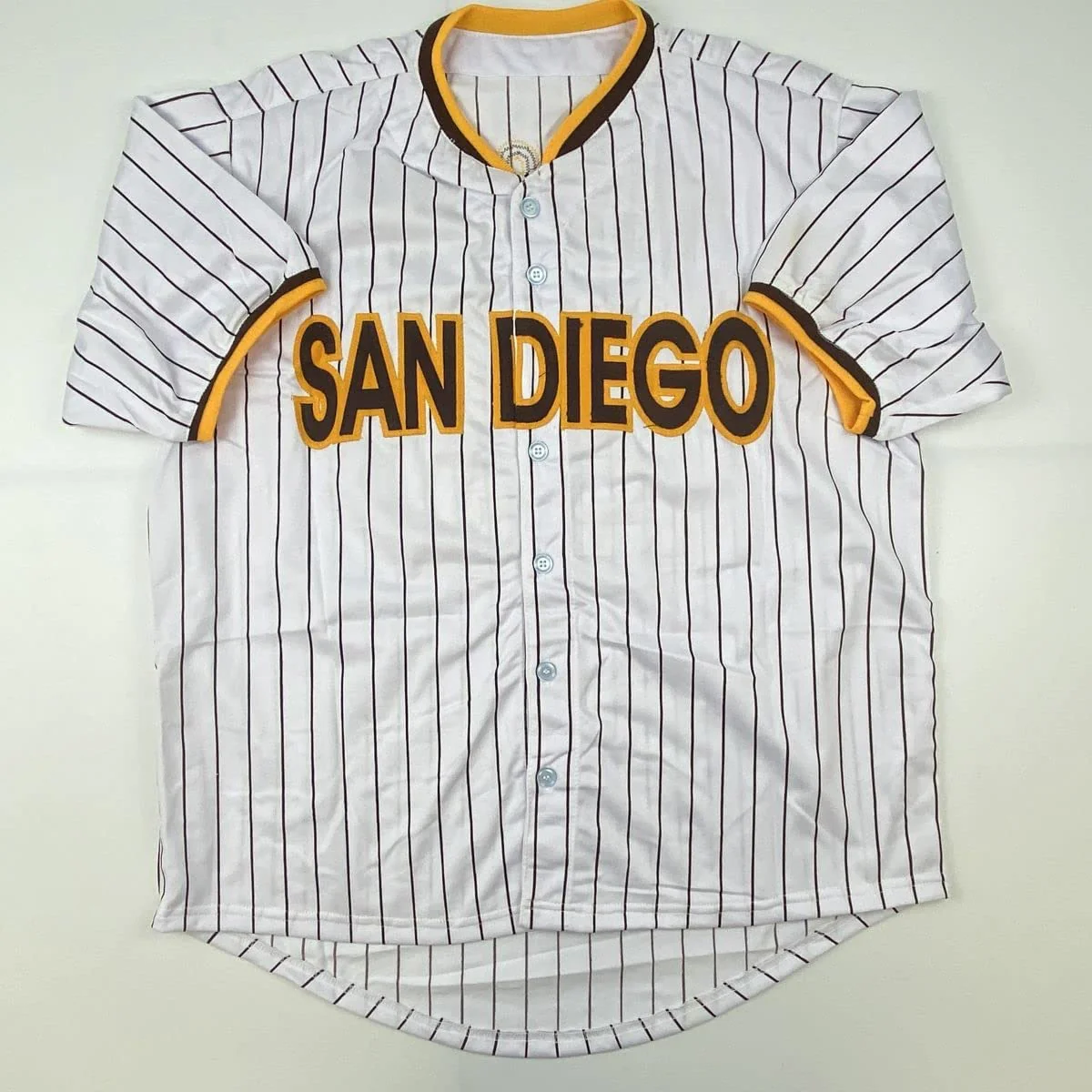 Autographed/Signed Fernando Tatis Jr. San Diego Pinstripe Baseball Jersey JSA COA - Image 4