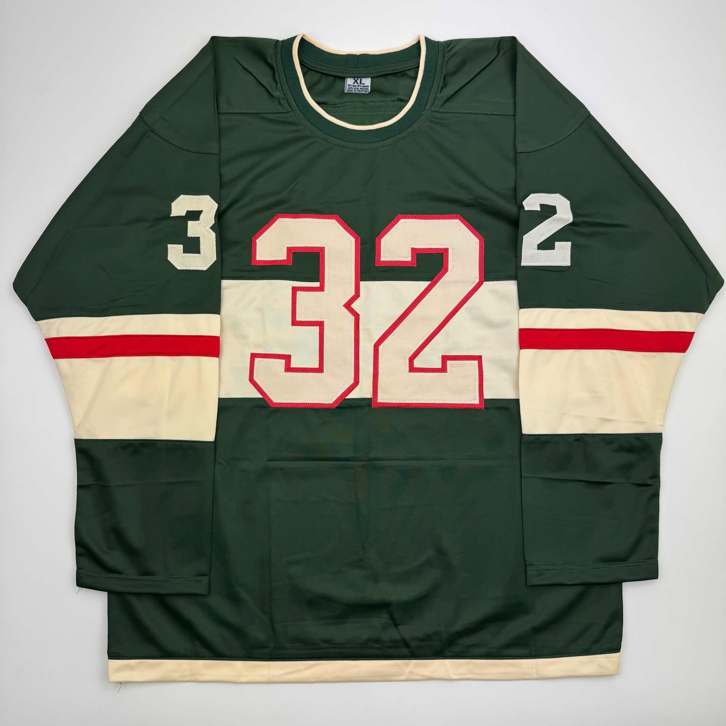 Autographed/Signed Filip Gustavsson Minnesota Green Hockey Jersey JSA COA - Image 4