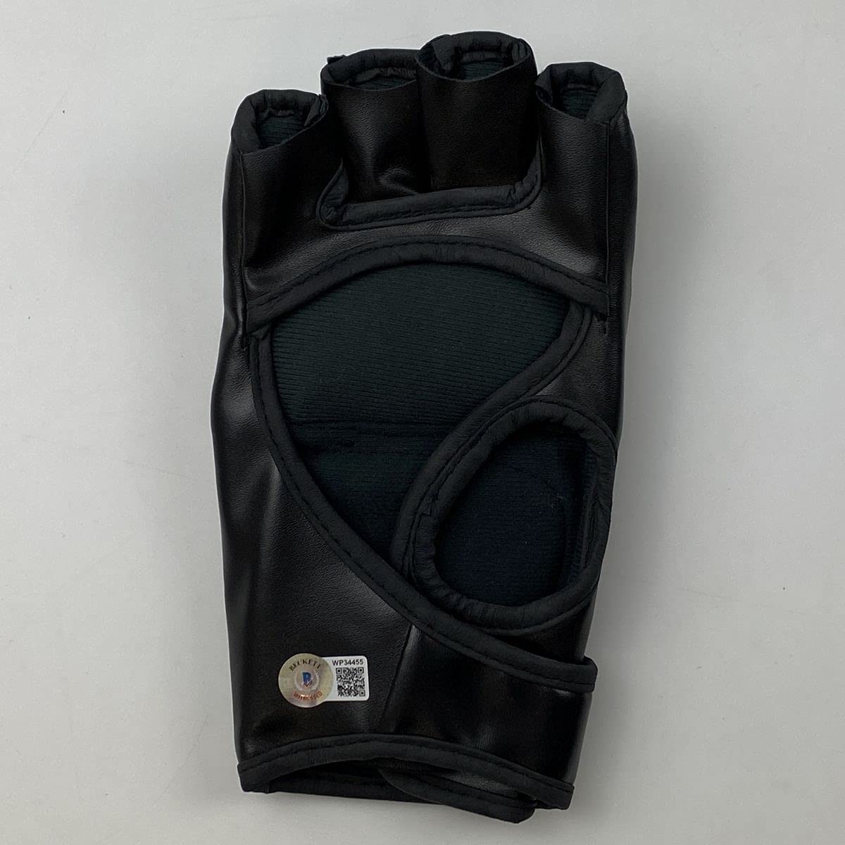 Autographed/Signed Francis Ngannou UFC MMA Black Fighting Glove Beckett BAS COA Auto - Image 2