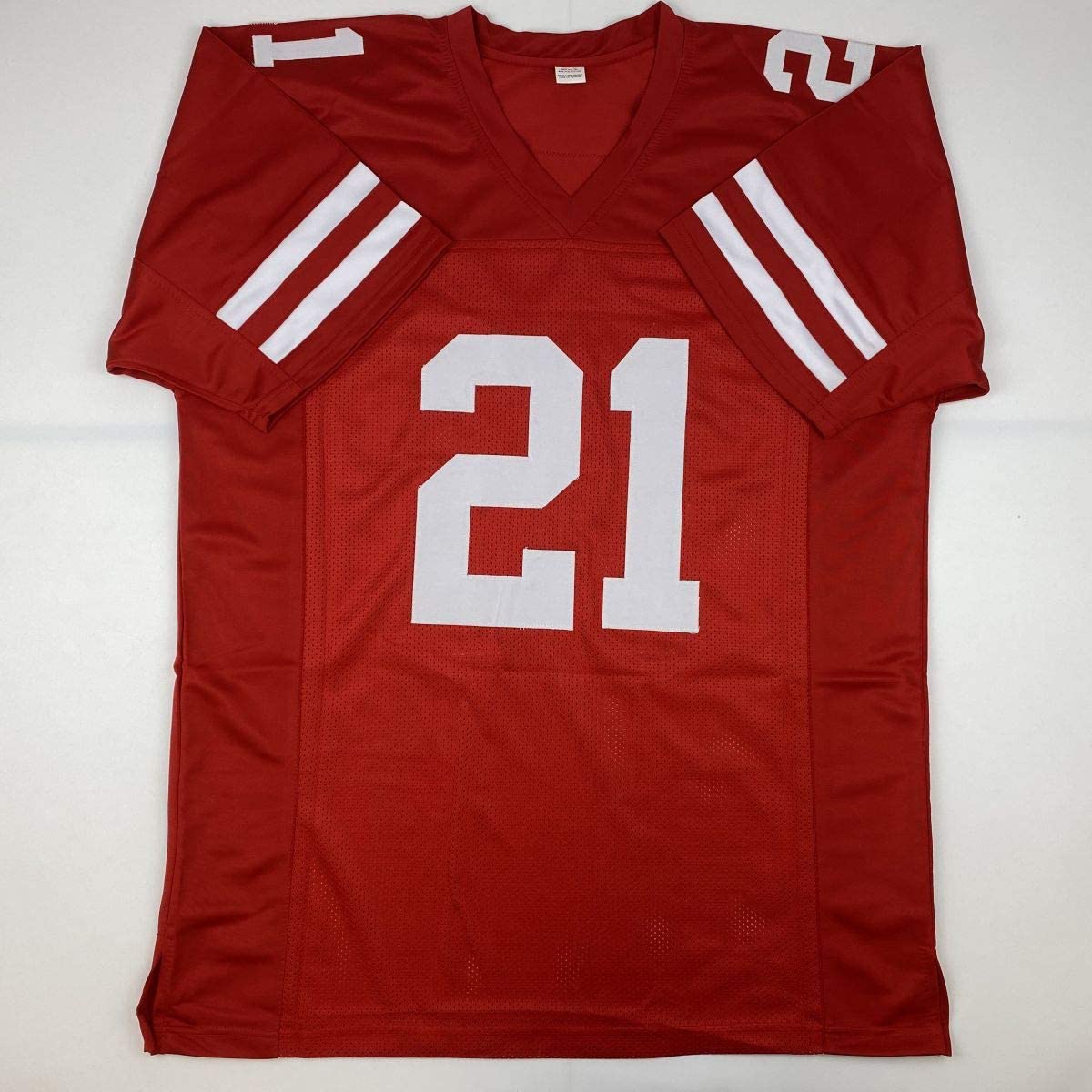 Autographed/Signed Frank Gore San Francisco Red Football Jersey JSA COA - Image 4