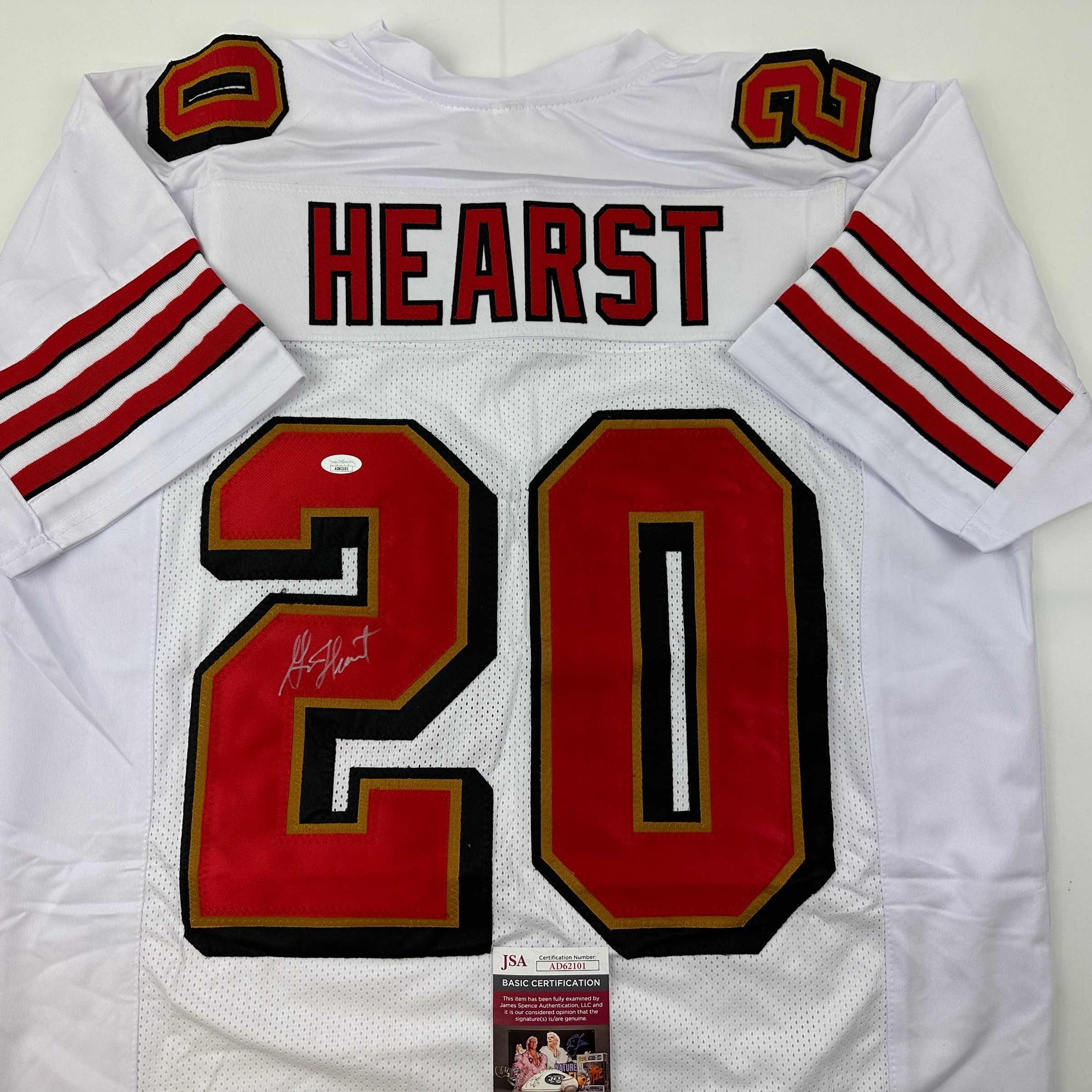Autographed/Signed Garrison Hearst San Francisco White Football Jersey JSA COA - Image 2