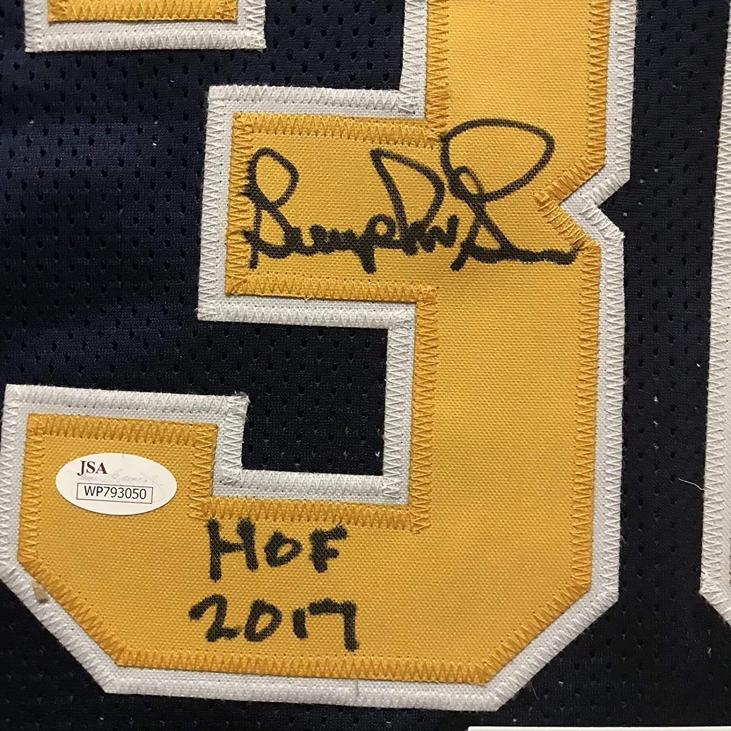 Autographed/Signed George McGinnis HOF 17 Indiana Blue Basketball Jersey JSA COA - Image 3