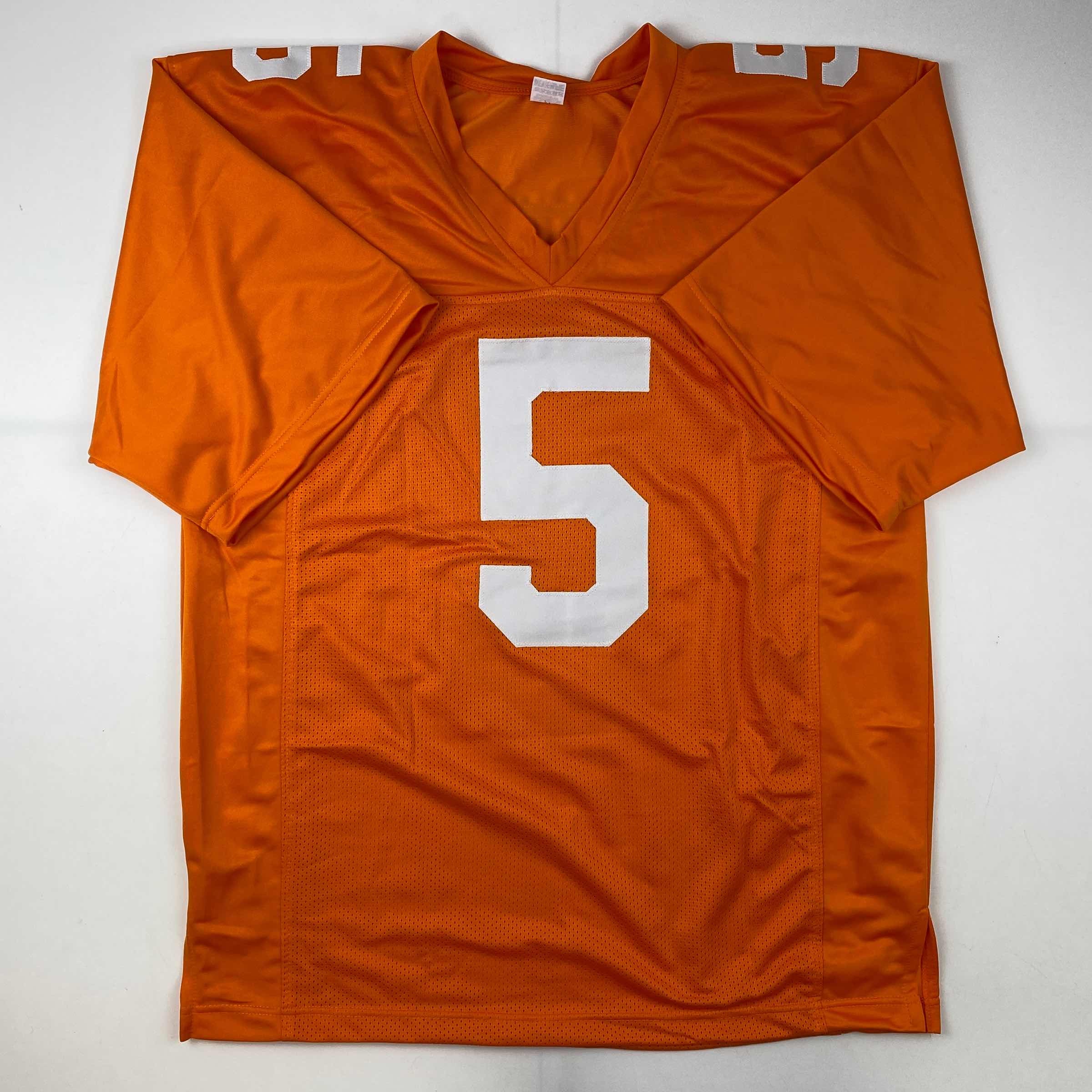 Autographed/Signed Hendon Hooker Tennessee Orange College Football Jersey PSA/DNA COA - Image 4
