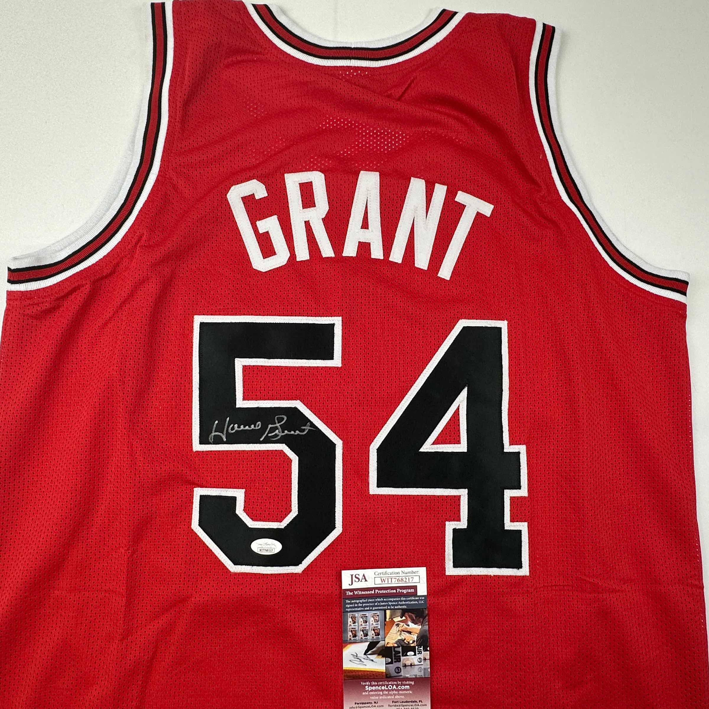 Autographed/Signed Horace Grant Chicago Red Basketball Jersey JSA COA - Image 2