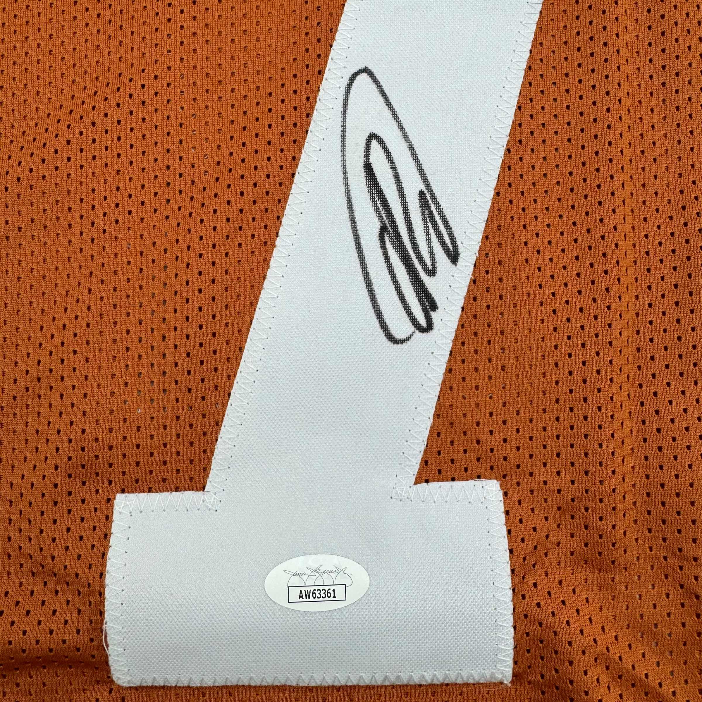 Autographed/Signed Isaiah Bond Texas Orange College Football Jersey JSA COA - Image 3
