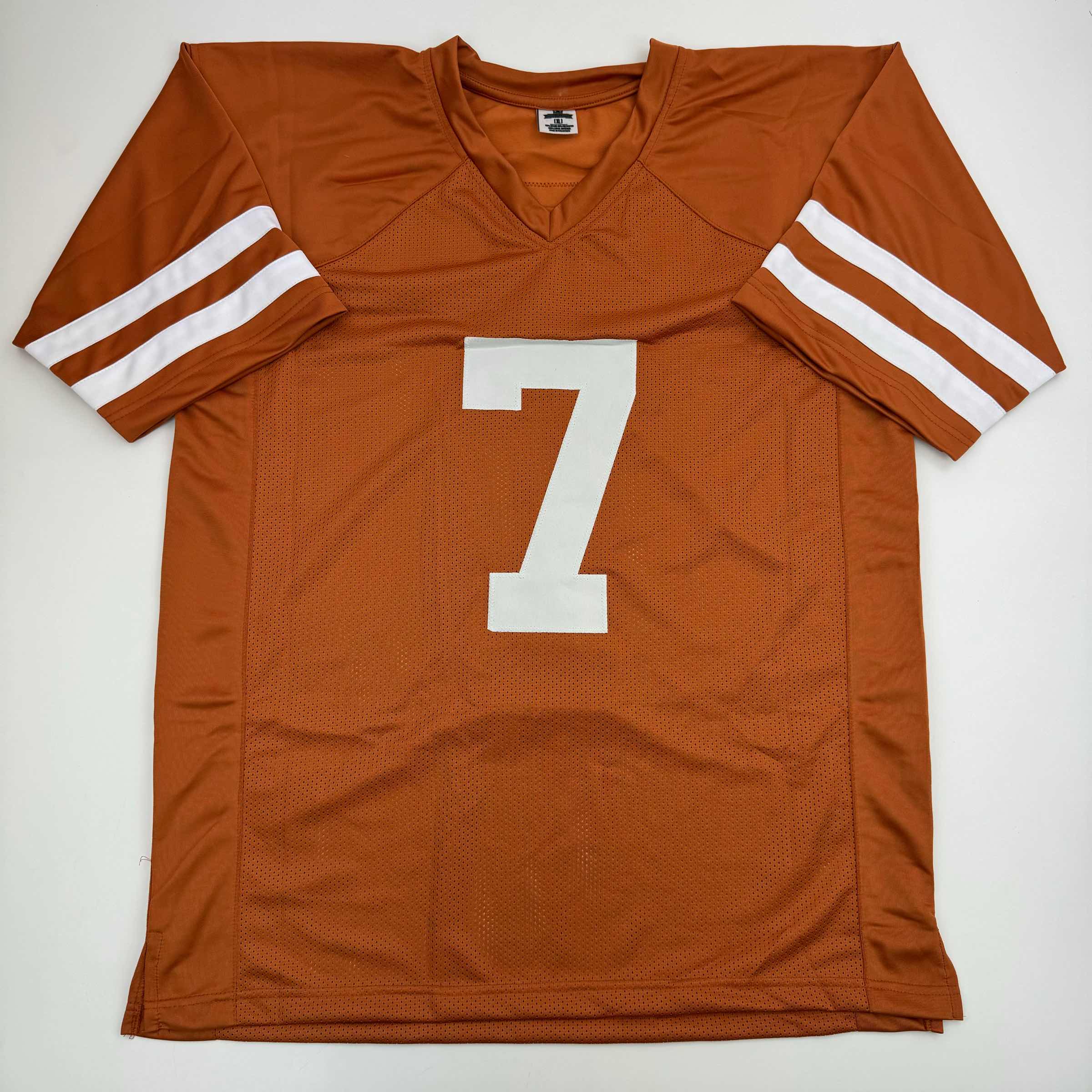 Autographed/Signed Isaiah Bond Texas Orange College Football Jersey JSA COA - Image 4